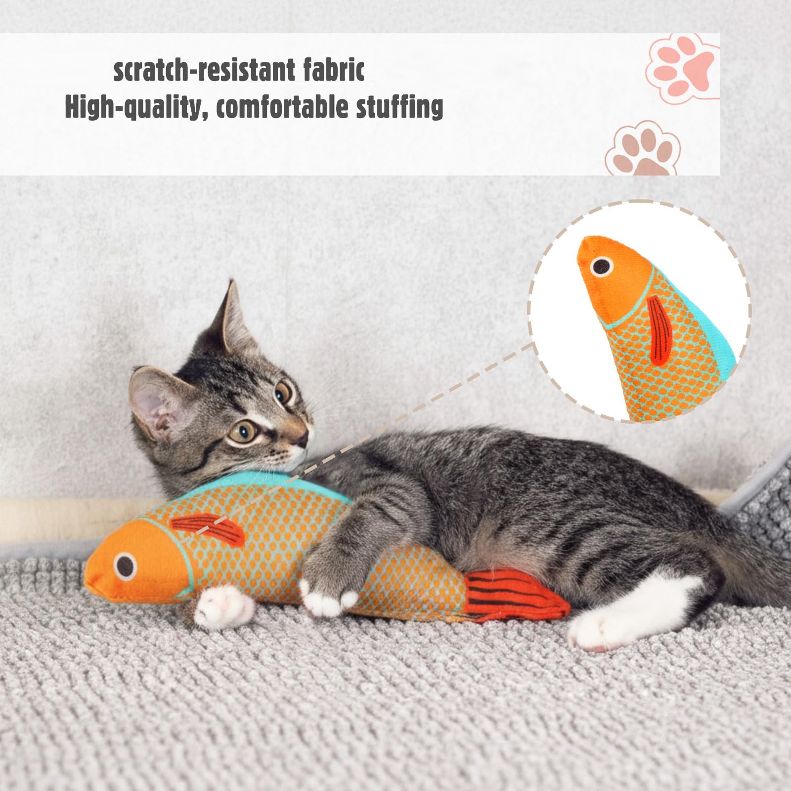 12-teiliges Katzenspielzeug-Set, Katzentunnel, inklusive Stab, Haustierdecke, Drehteller, Spielzeug, Bälle, Mäuse, Fische und Lärm, Papierball, interaktives Kätzchen-Spielzeug-Bundle, 132 x