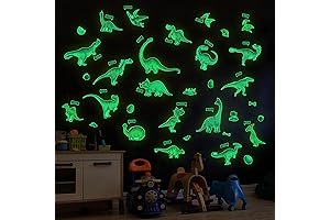 Glow in the Dark Dinosaur Wall Stickers for Nursery