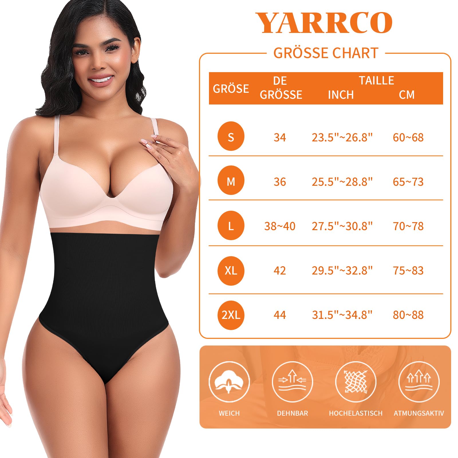YARRCO Shapewear - Mutande da donna per la pancia