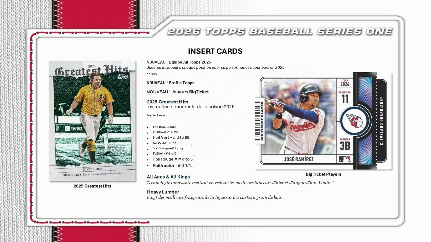MLB 2026 Topps Series 1 Boîte de baseball Mega Box
