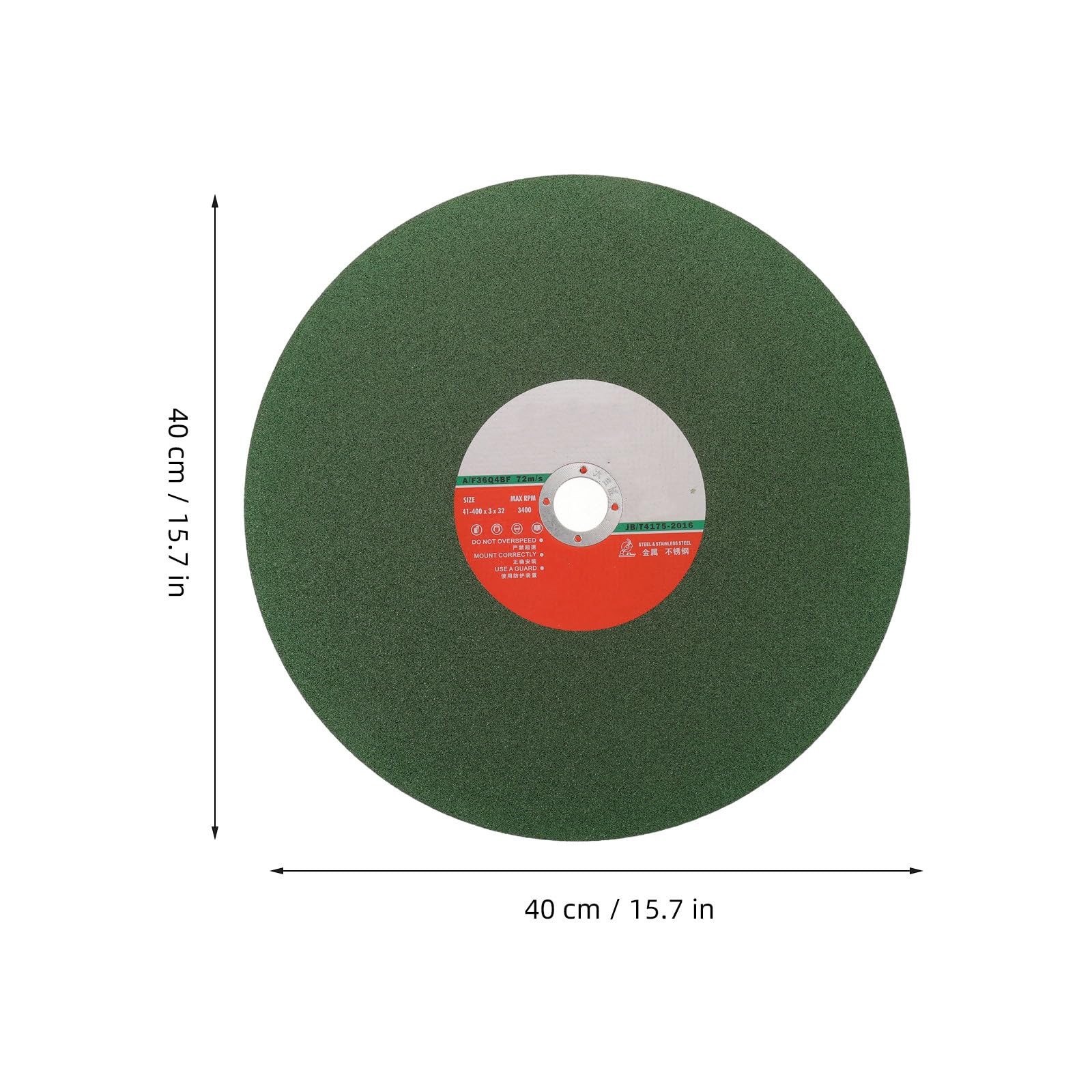 4 discos de corte metálicos, discos ultrafinos de 15,75 pulgadas.