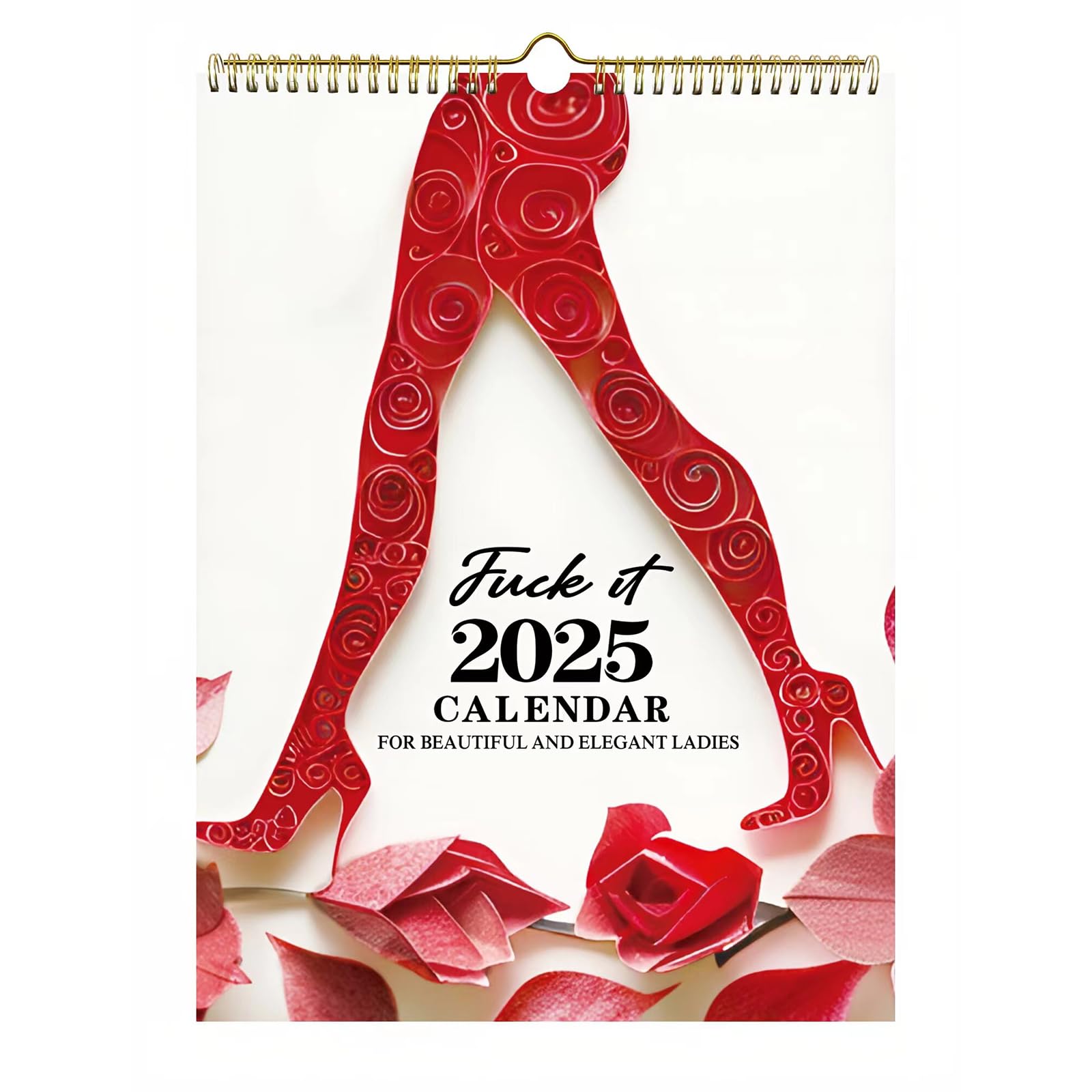 Wandkalender, 5,143,8 x 20,3 cm, stilvolles Design, Hängekalender, Januar 2025 bis Dezember 2025, 12 Monate, schönes Damen-Design, Wandkalender für einfache Organisation, dickes Papier