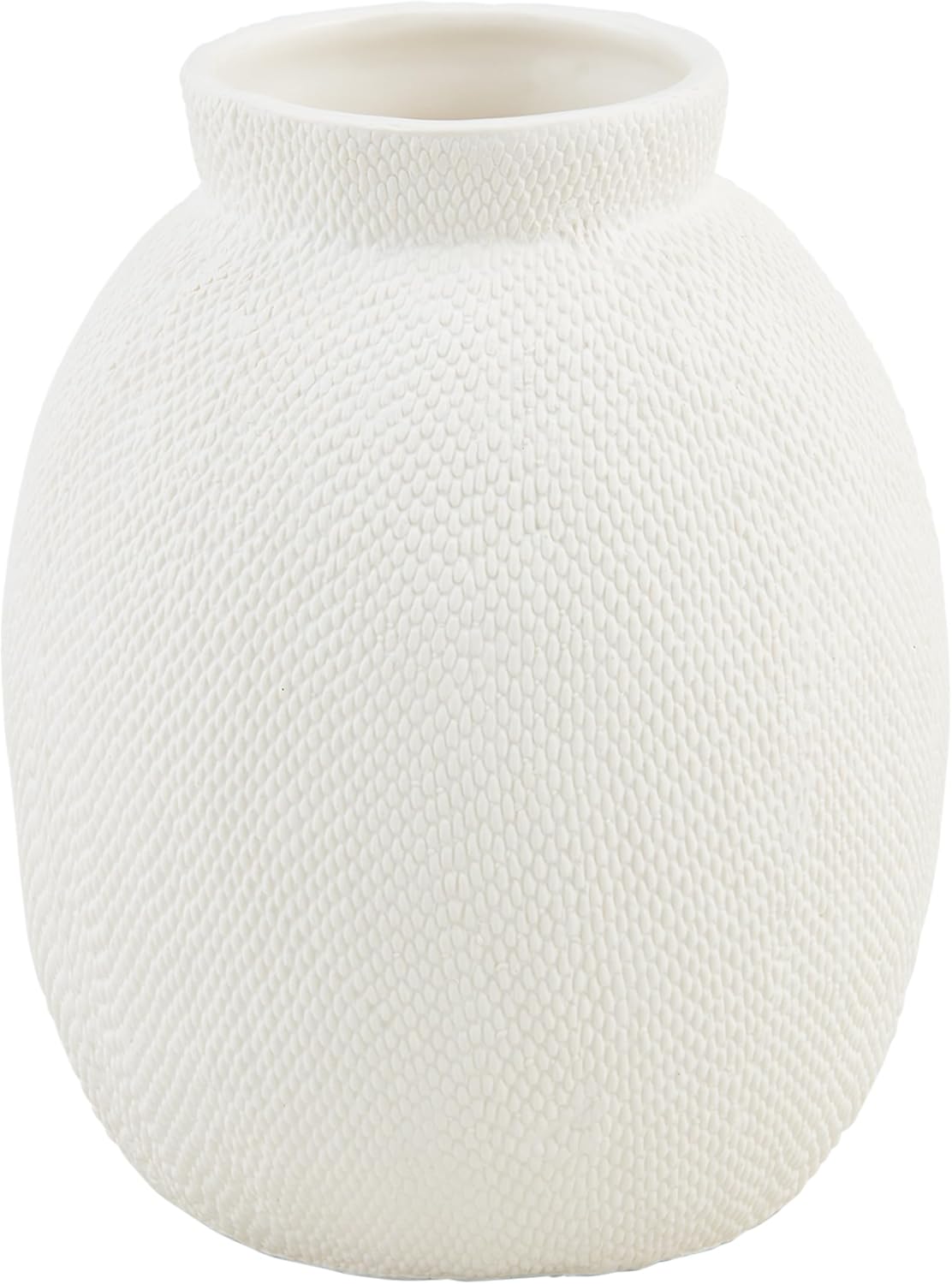 Mud Pie Short Pressed Textured Vase; 8" x 9" Dia