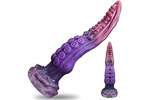 10" Tentacle Dildo Fantasy Dildo, Long Dildo Soft Silicone Dildo with Strong...