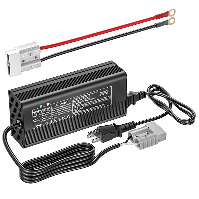 Carregador inteligente 14,6 V 20 A para bateria LiFePO4 12 V/12,8 V com recondicionamento e conector Anderson 50 A electrosmart
