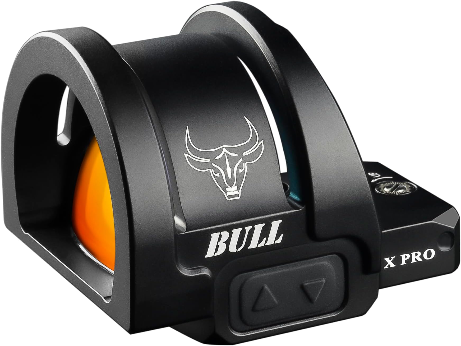 Bull X PRO Drop Proof Large Lens Competition & Duty Red Dot Reflex Sight, Multi-Reticle 2 MOA Dot & 24 MOA Circle Dot Sight for RMR Footprint