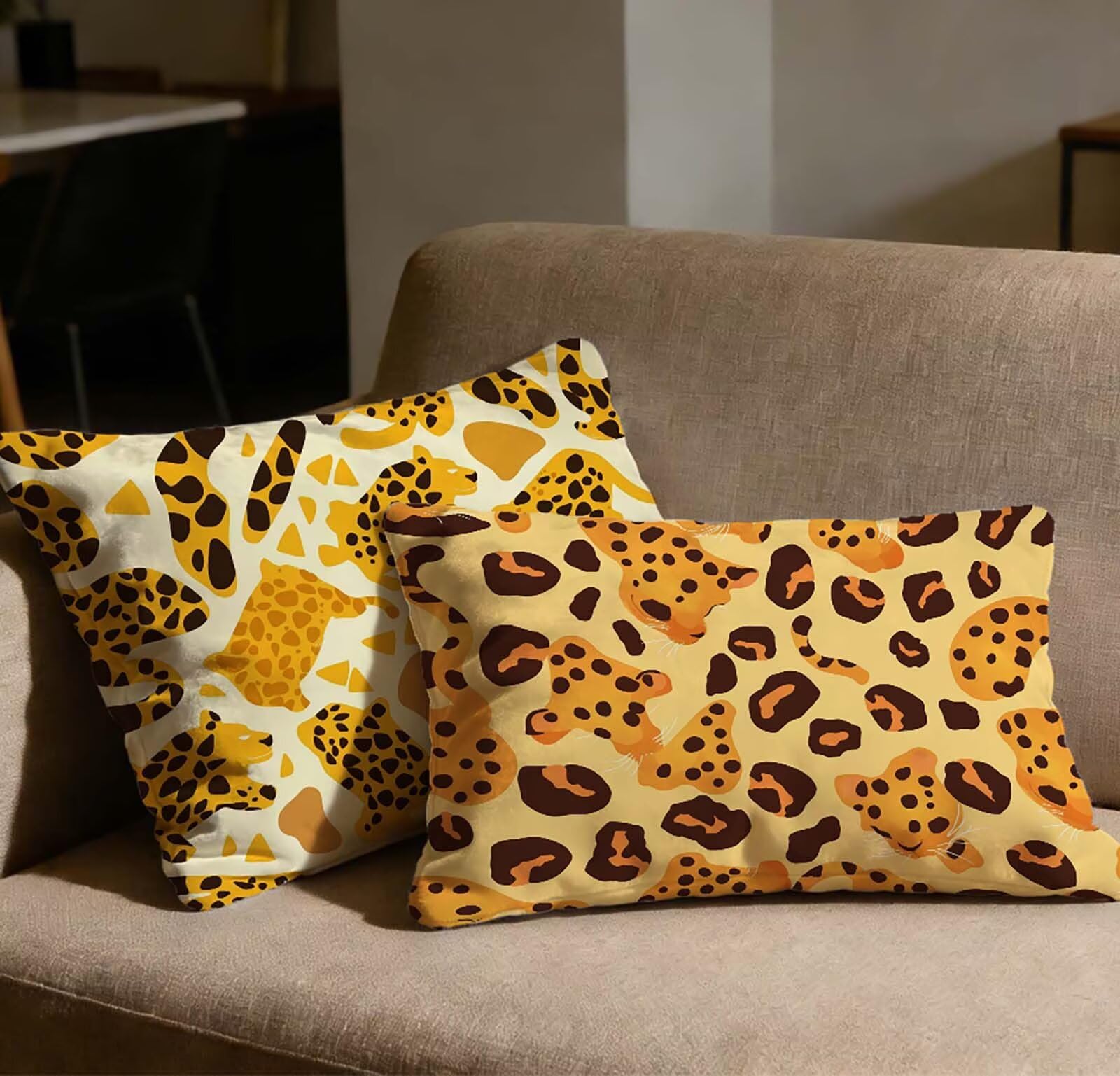 Taie d'oreiller 50x70 en velours doux orange avec fermeture éclair invisible