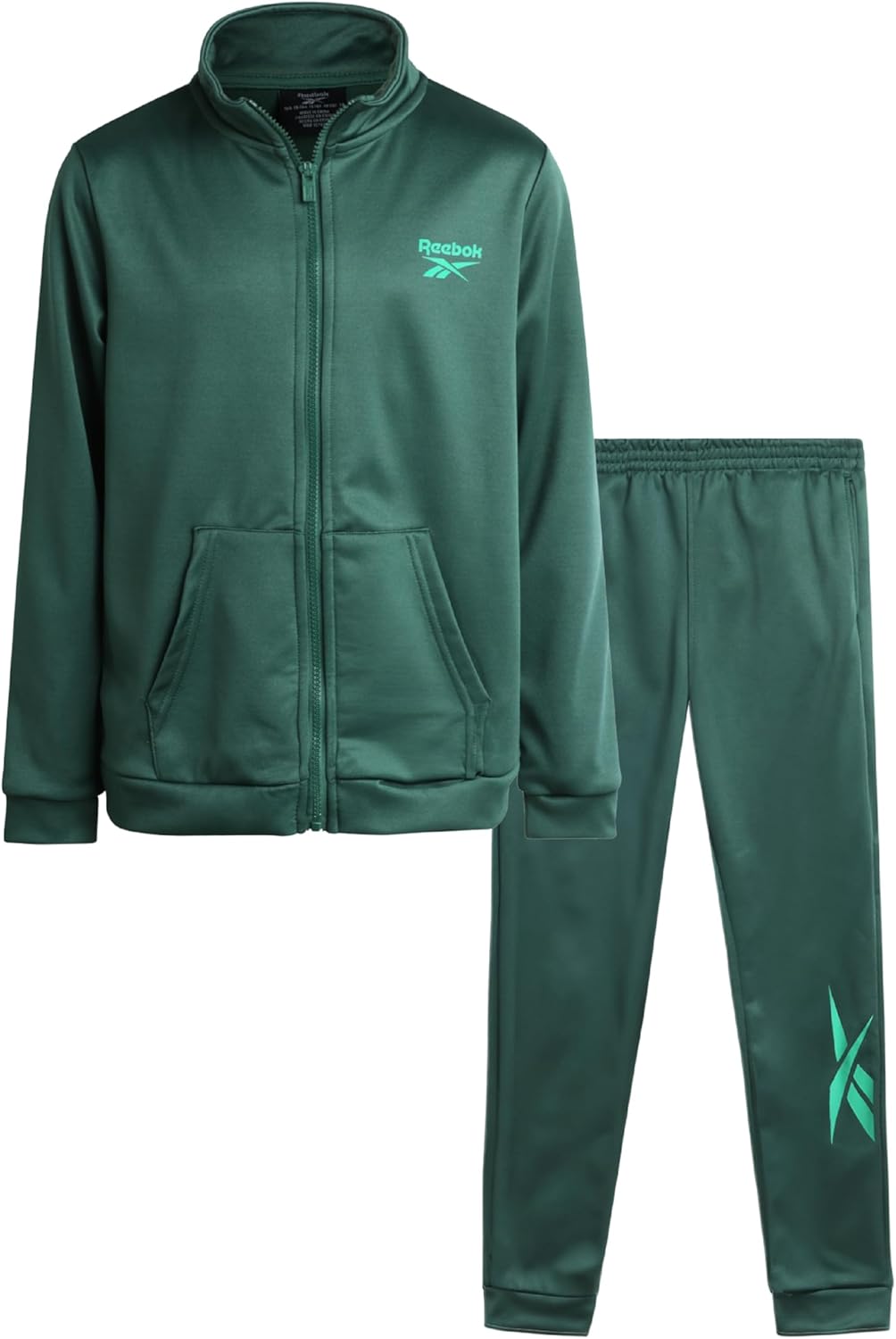 Reebok Boys’ Tracksuit Set – 2 Piece Tricot Track Jacket and Jogger Sweatpants – Activewear Set (8-12) Reebok Boys’ Tracksuit Set – 2 Piece Tricot Track Jacket and Jogger Sweatpants – Activewear Set (8-12)