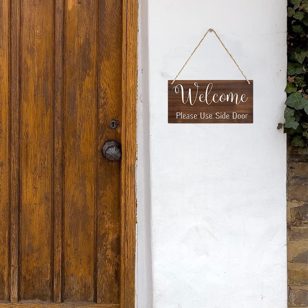 Rustic Wood Sign 5x10 Inch Wooden Wall Art Decor, Wood Small Business sign