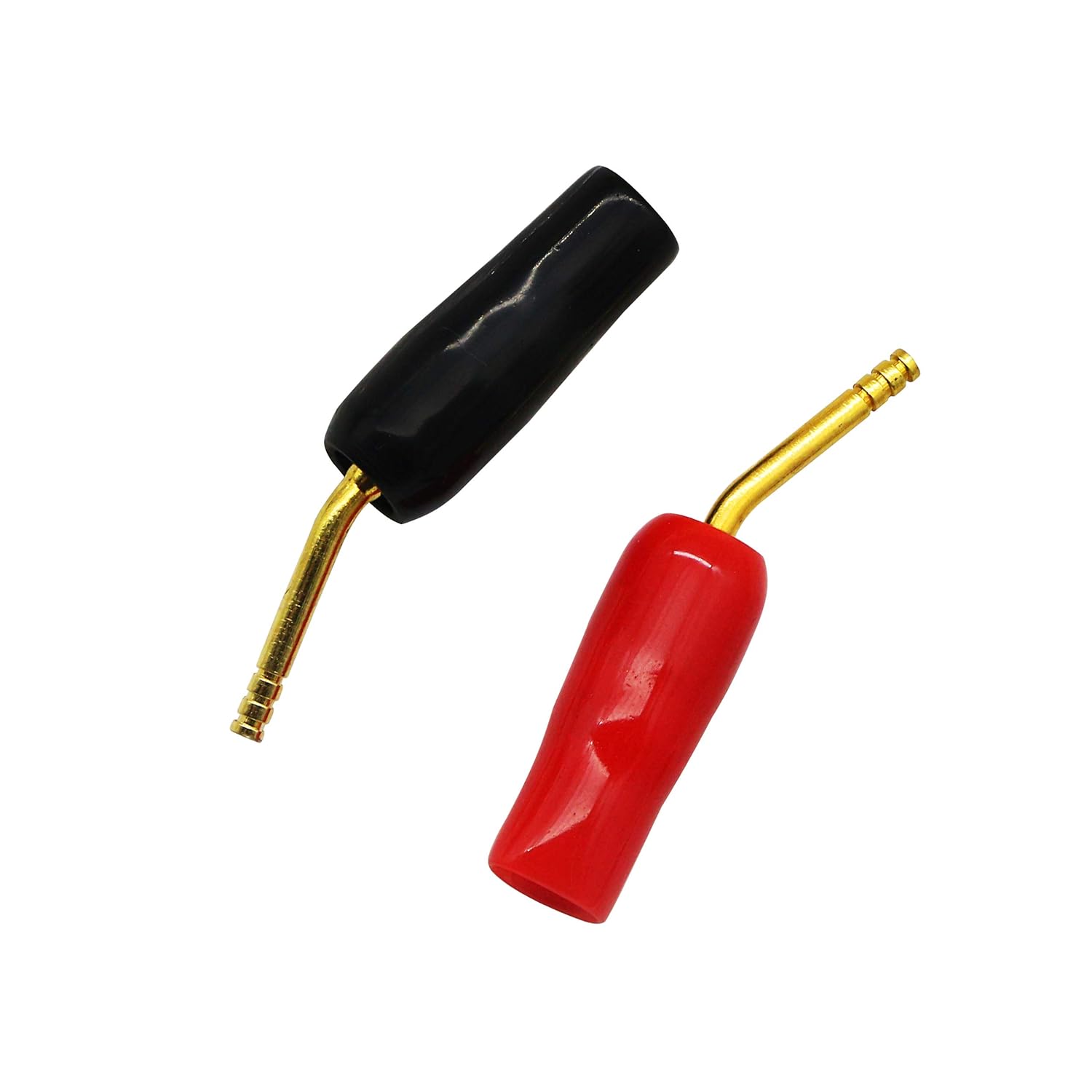 CERRXIAN Gold Plated 2mm Banana Plug Screw Type Audio Speaker Cable Connector Adapter(Black & Red,10-Pack) - Image 3