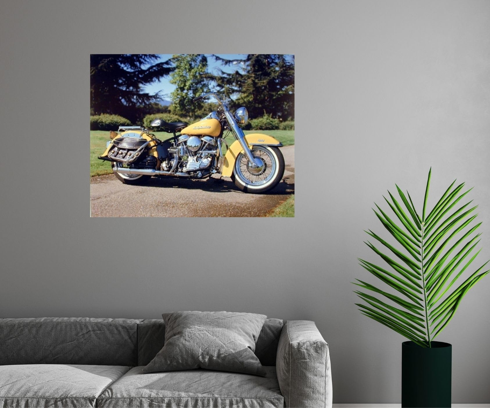 AFFICHE STREET ART MONKEY CRAZY BIKER - VLADISLAS - Signée n° - HARLEY DAVIDSON
