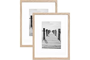 Framed and Matted Picture Frame - 11x14 with 8x10 Mat - MDF...