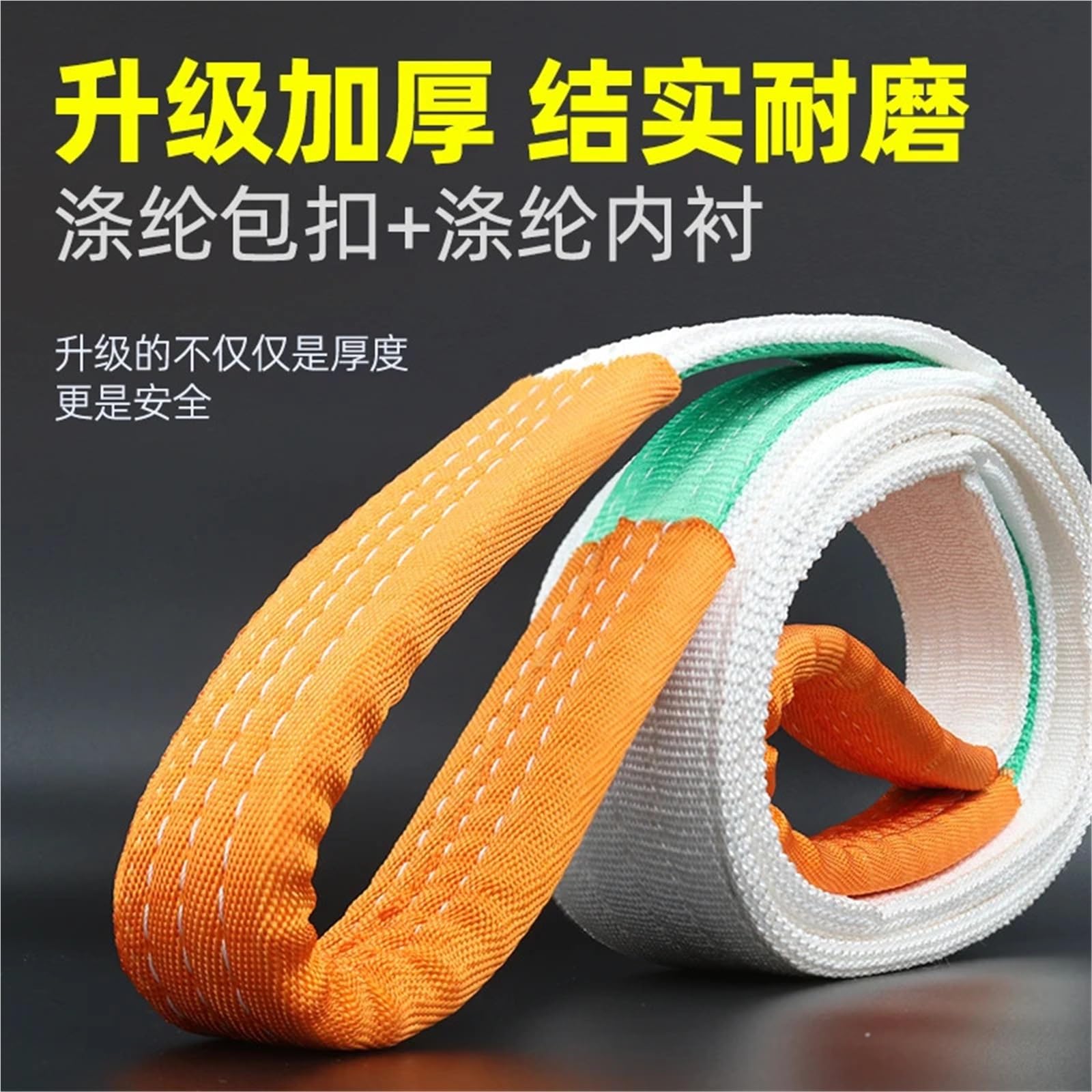 Bandschlingen 4T 1M-4M Weiches, rundes Polyester-Endloshebe-Sling-Baumglas-Versandwerkzeug | 1t length 3.0m