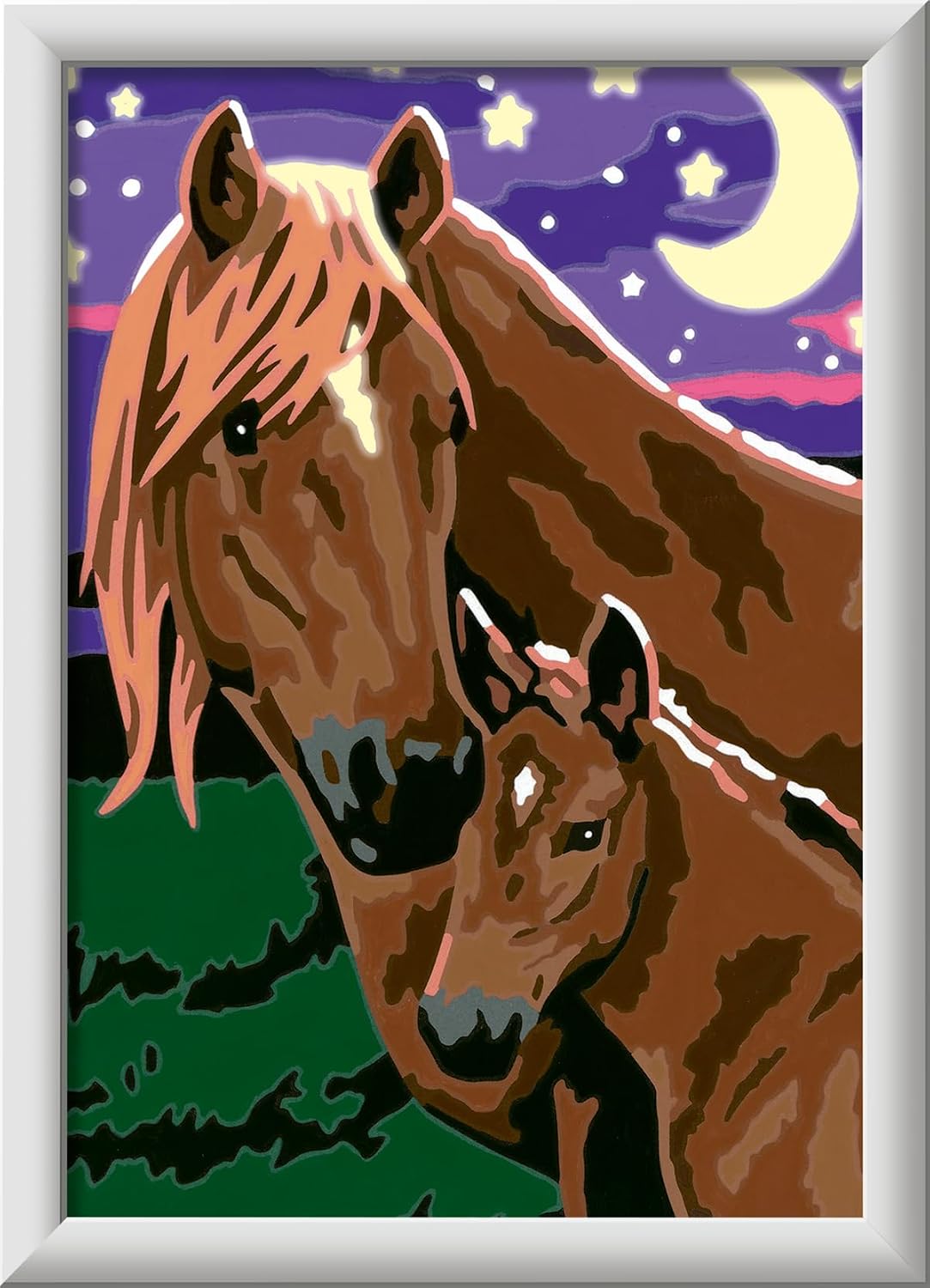 Ravensburger - Horses at Mignight CreArt Paint by Numbers Kit | Fun & Easy DIY Art for Kids Age 7+ | Creative Gift Idea for Birthdays & Holidays