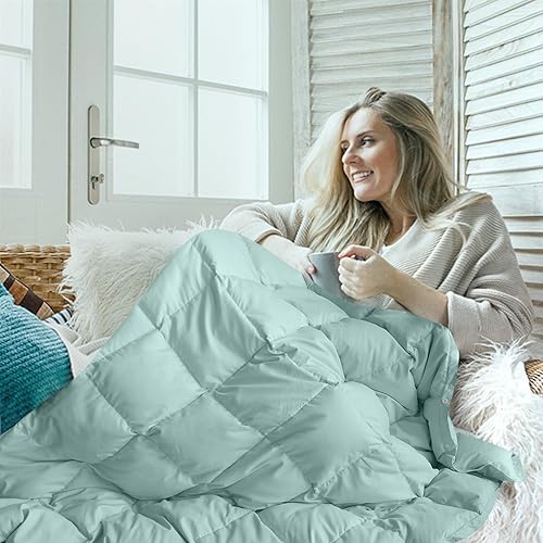 Miniatura 2 de zzlamb Manta de camping hinchada repelente al agua, manta de viaje portátil para exteriores, colcha ligera y cálida para sofá, avión, coche, teatro,