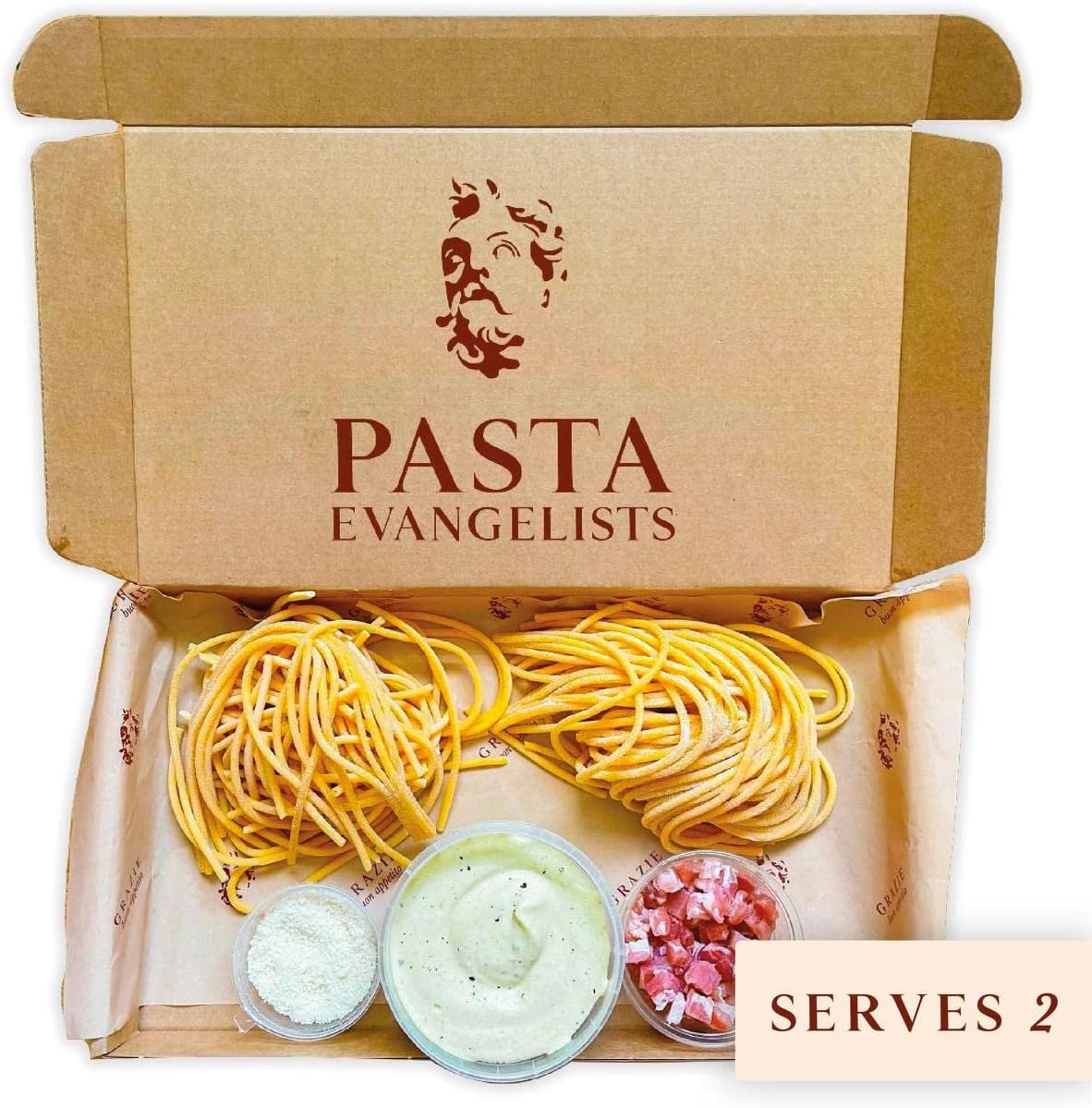Pasta Evangelists, Carbonara Bucatini Dinner Kit for 2 Amazon.co.uk
