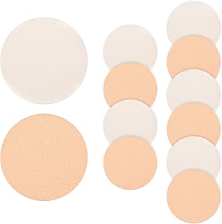 Jeffdad 12 esponjas de maquillaje redondas, e...