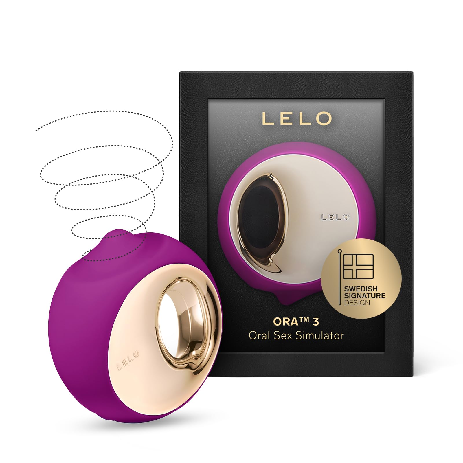 LELO ORA 3 Massaggiatore per il Piacere Orale, Sensuale Stimolatore Clitorideo Femminile, Vibratori Clitoride Donna, Deep Rose