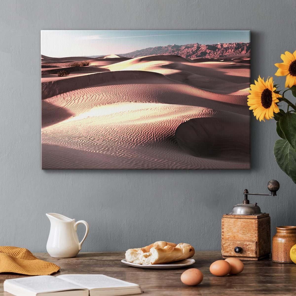 Renditions Gallery Landscape Wall Art Southwestern Wall Decor for Living Room mojave Desert Canvas Artwork for Bathroom Pictures Prints 32" H x 48" W