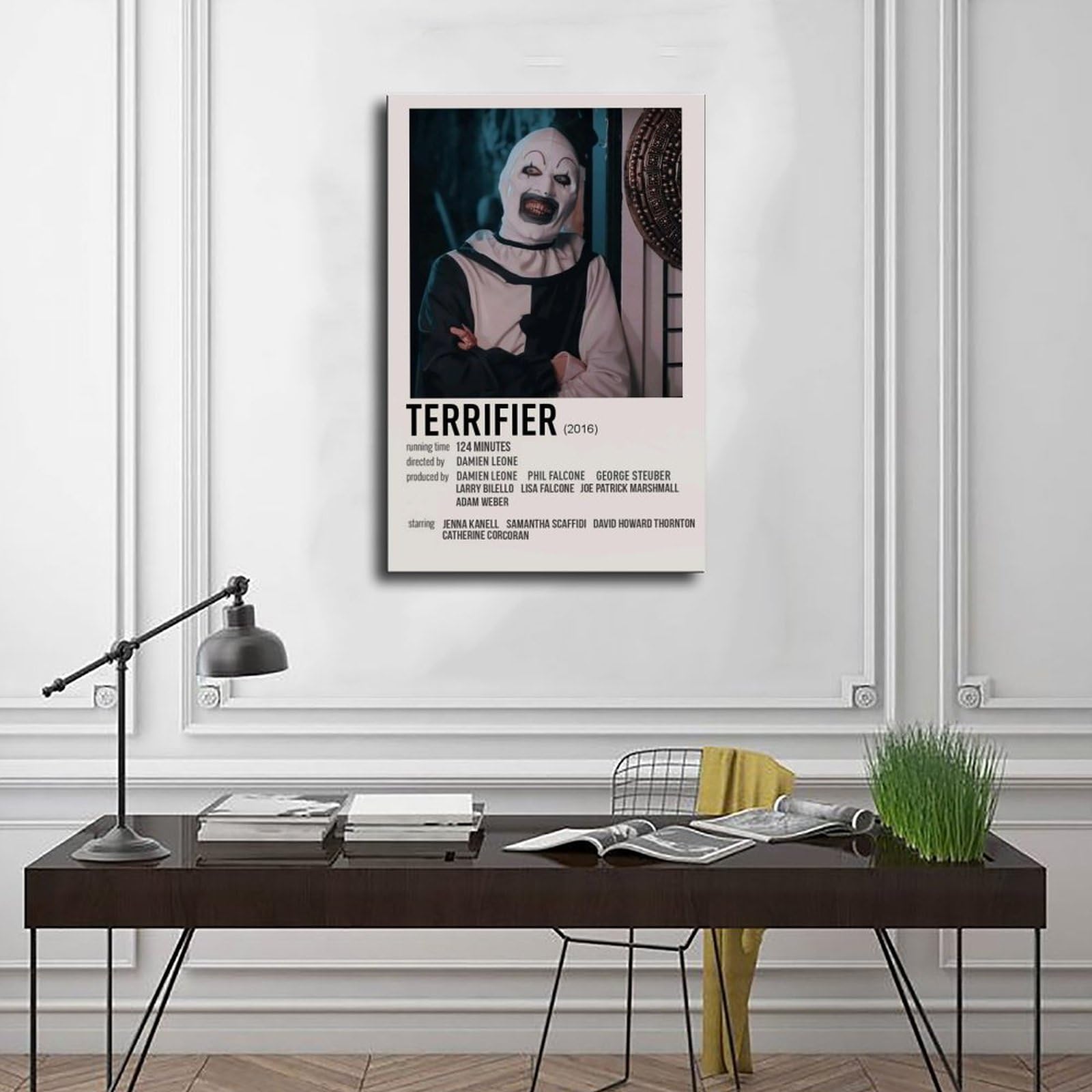 Stampa artistica da parete con immagine di Terrifier 2016 American Classic Slasher Movie Cover Art Deco poster su tela decorazione da parete per soggiorno camera da letto decorazione senza cornice 20