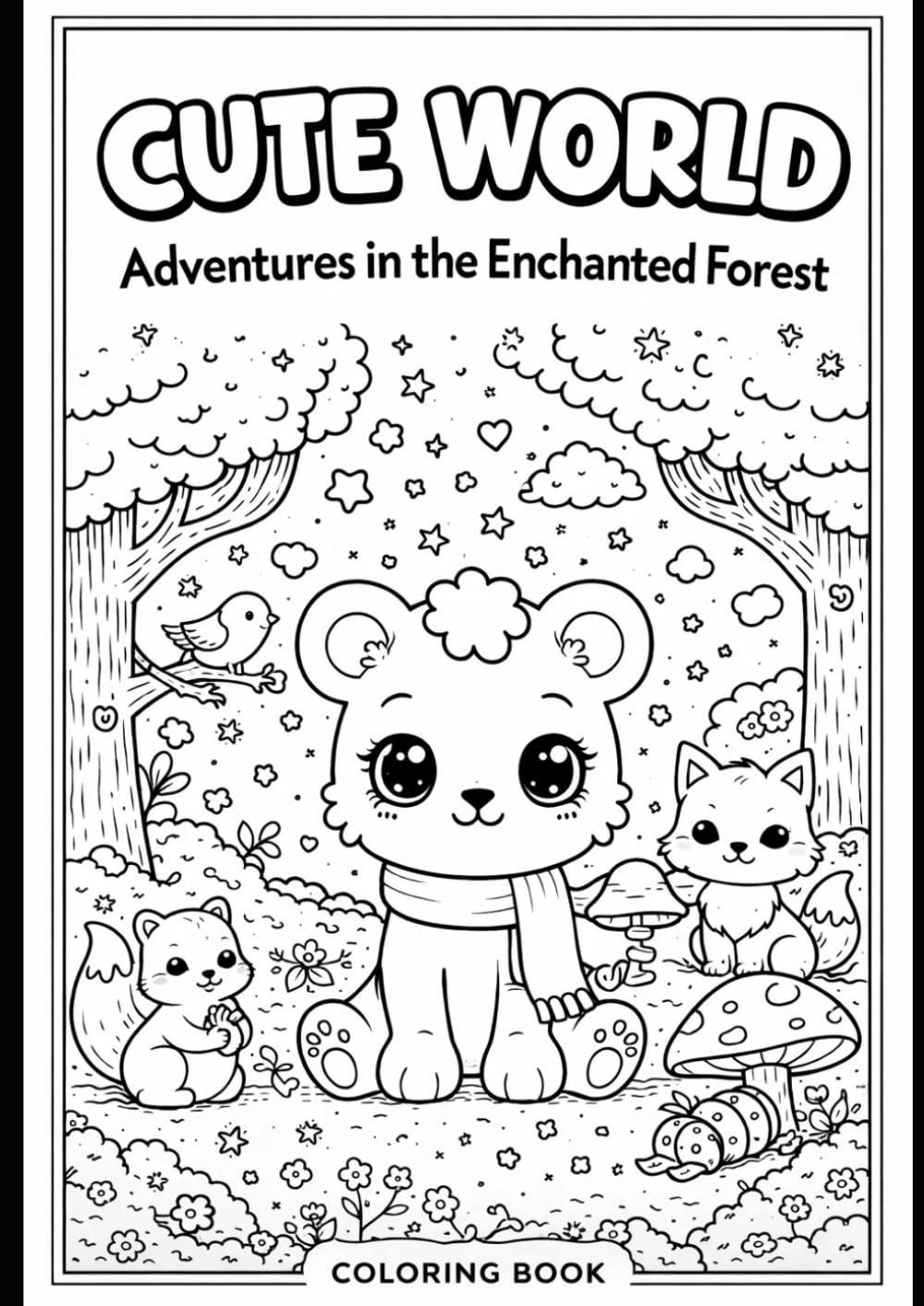 Cute World to Color: Adventures in the Enchanted Forest