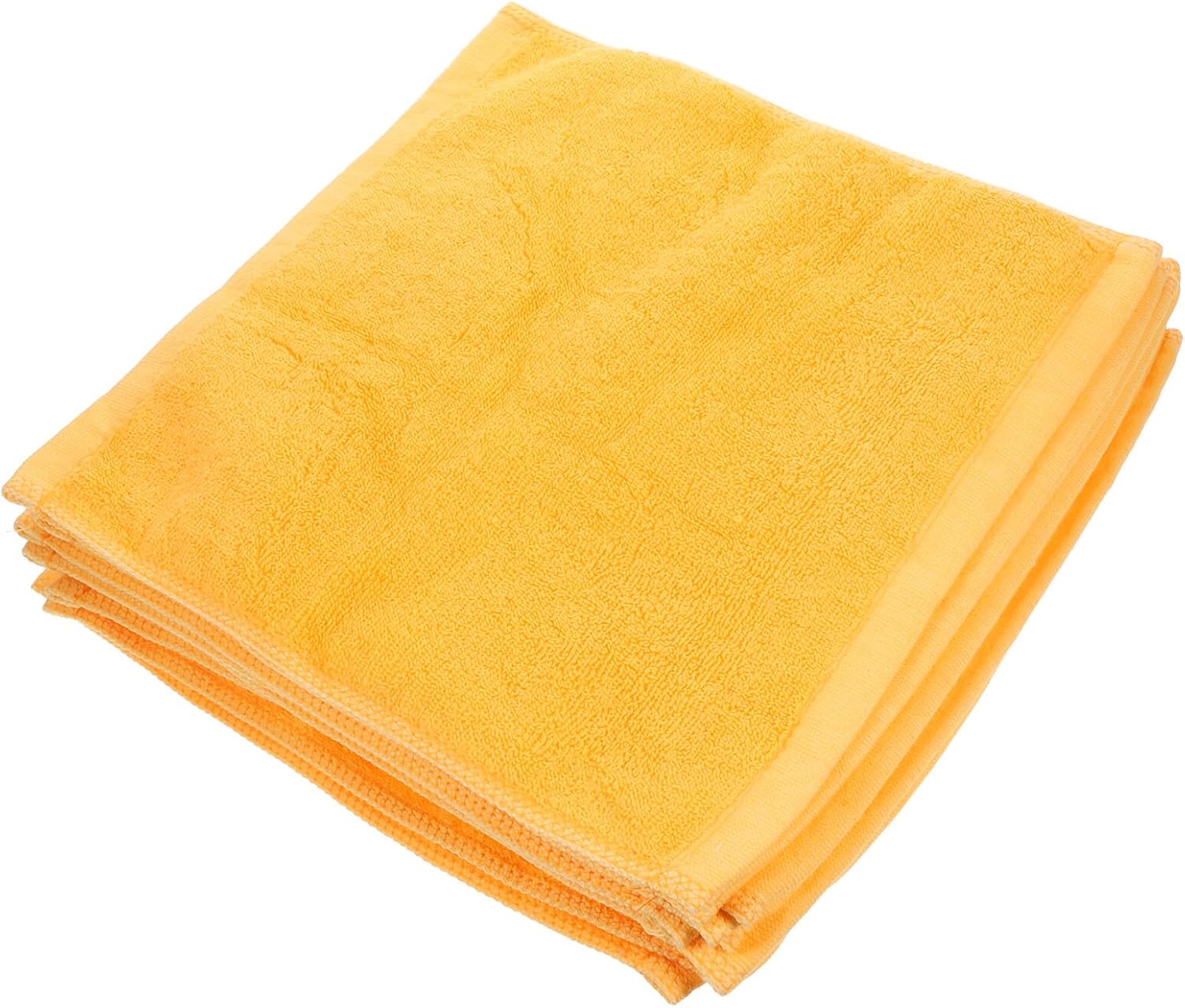 12pcs Cotton Washcloths Super Absorbent Thick Face Washing Towels Soft 30x30cm Orange Multifunctional Bath and Hand Towels for Family