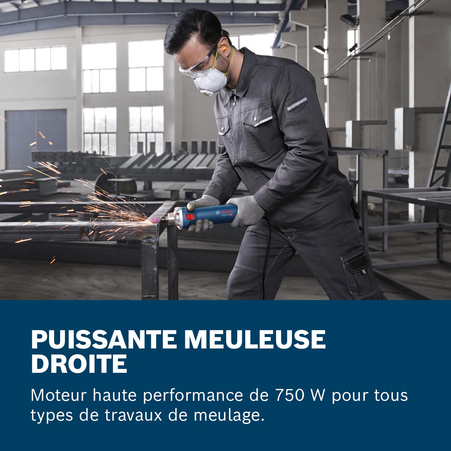 Bosch Professional Meuleuse droite filaire GGS 30 S (avec clé de serrage)