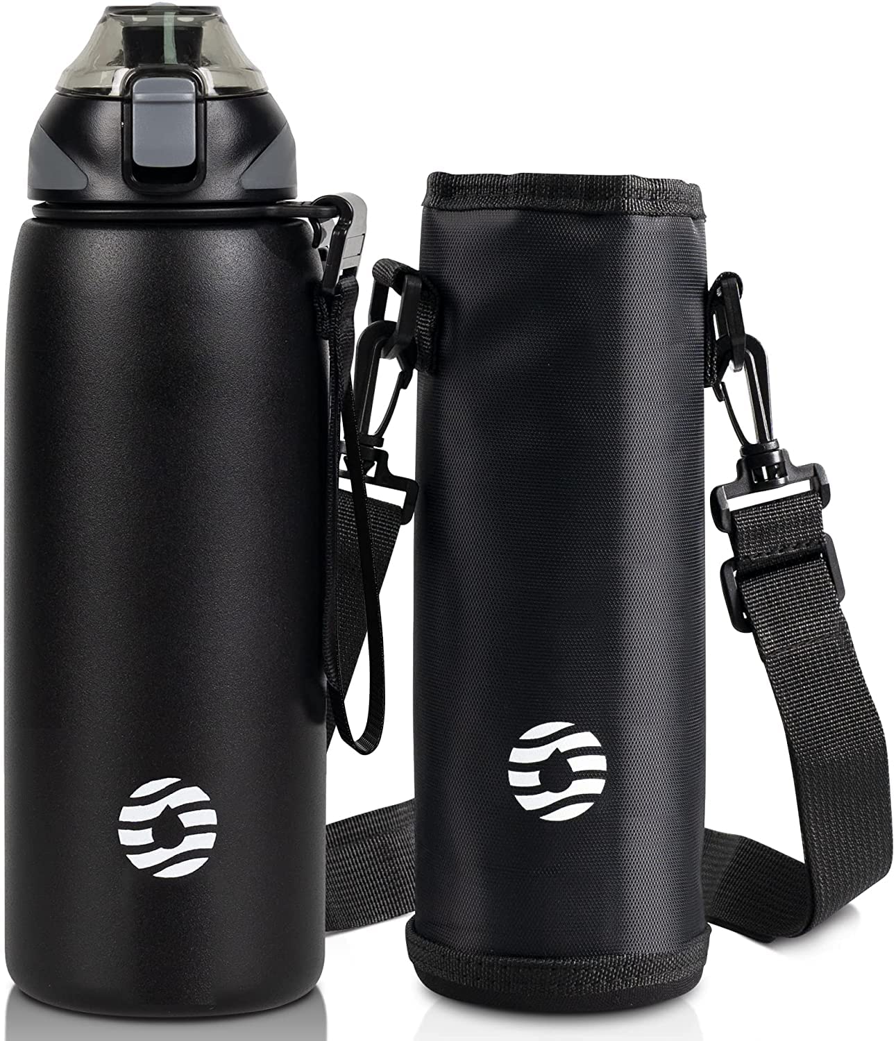 Fjbottle Borraccia Termica acciaio inox 1L, 800ml, 600ml, 400ml Bottiglia Termica per bambini Senza Perdite - Senza BPA Borracce palestra per Scuola, Sport, Yoga, Palestra
