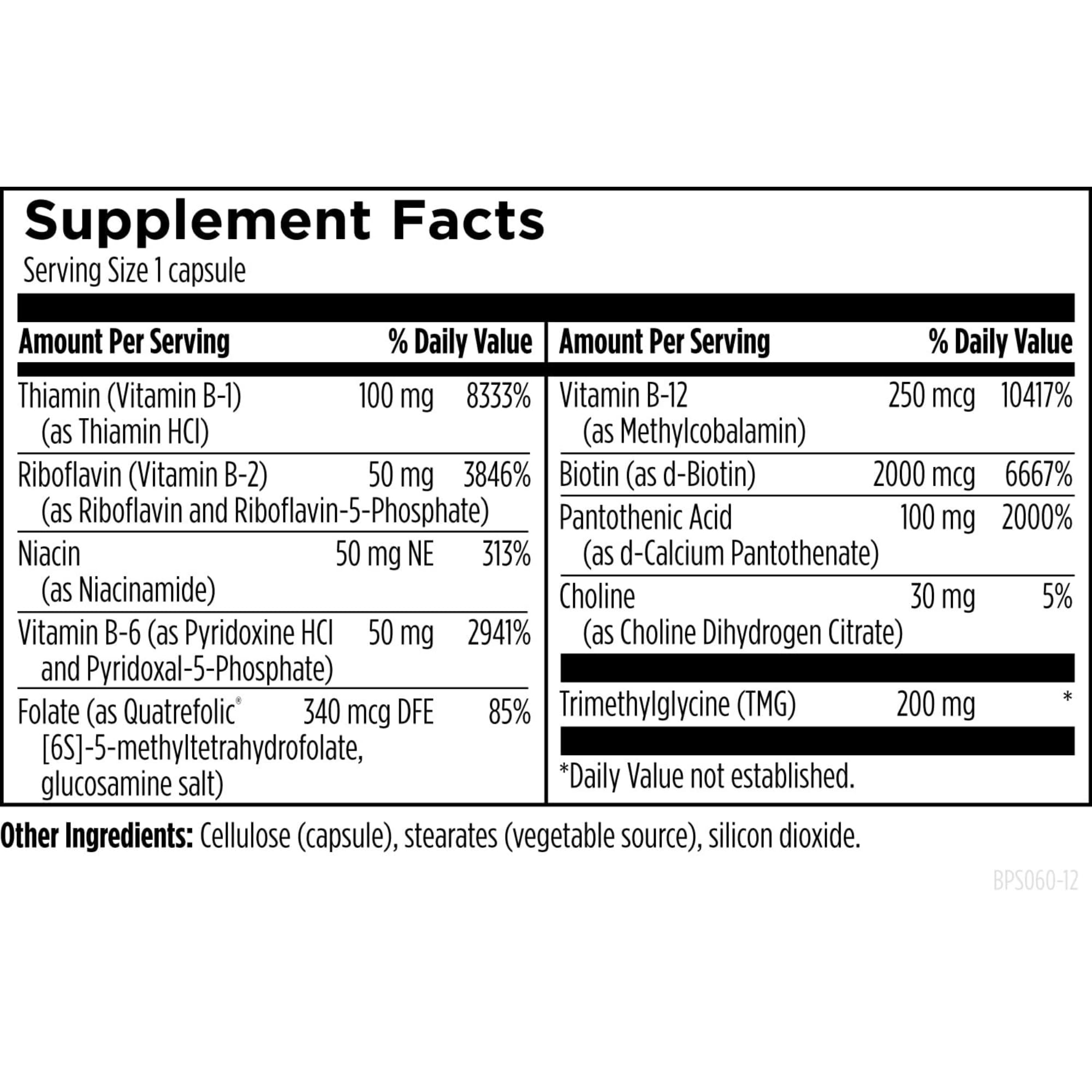 Designs for Health Methylated Vitamin B Complex, 60 Capsules — Amazon image 4