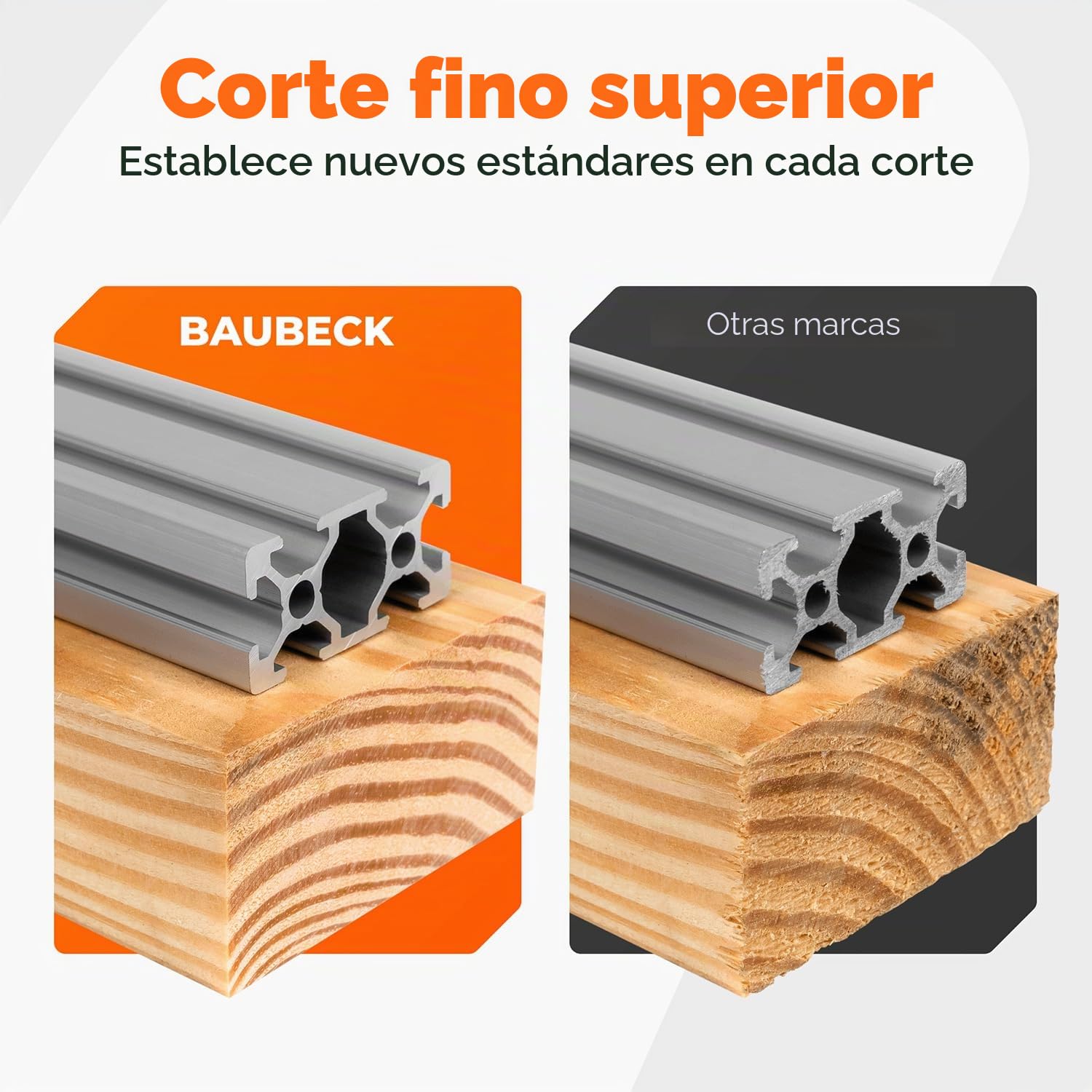 BAUBECK Multi Material Hoja de sierra circular 210x30 - Disco sierra circular 210mm madera, aluminio y mucho más. - Disco ingletadora 210 compatible con Scheppach, Parkside y muchos más