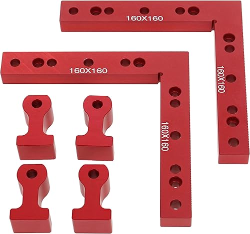 Miniatura 2 de Deadwood Crafted Tools Juego de abrazaderas de ángulo recto de 90 grados, abrazaderas de esquina cuadradas de 6.3 x 6.3 pulgadas para carpintería,