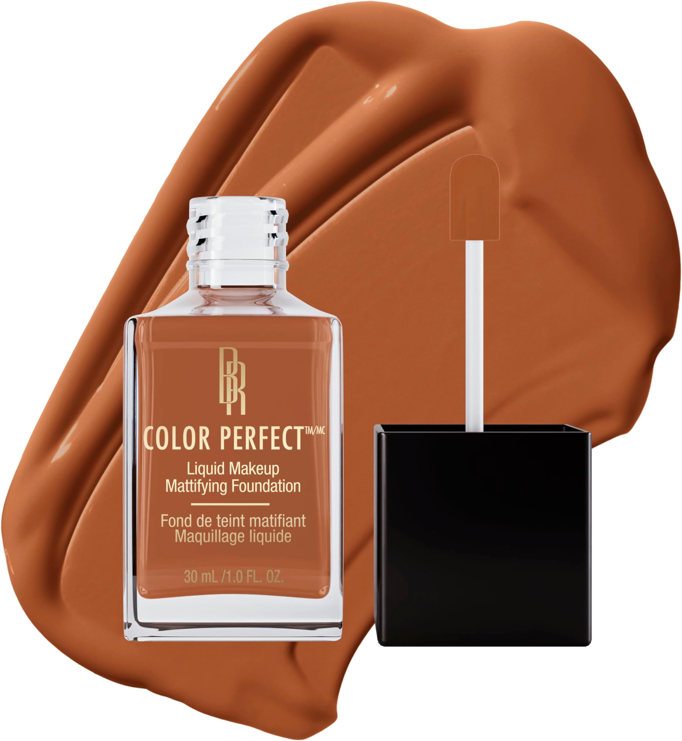 Black Radiance Color Perfect Liquid Full Coverage Foundation Makeup, Brownie, 1 Ounce