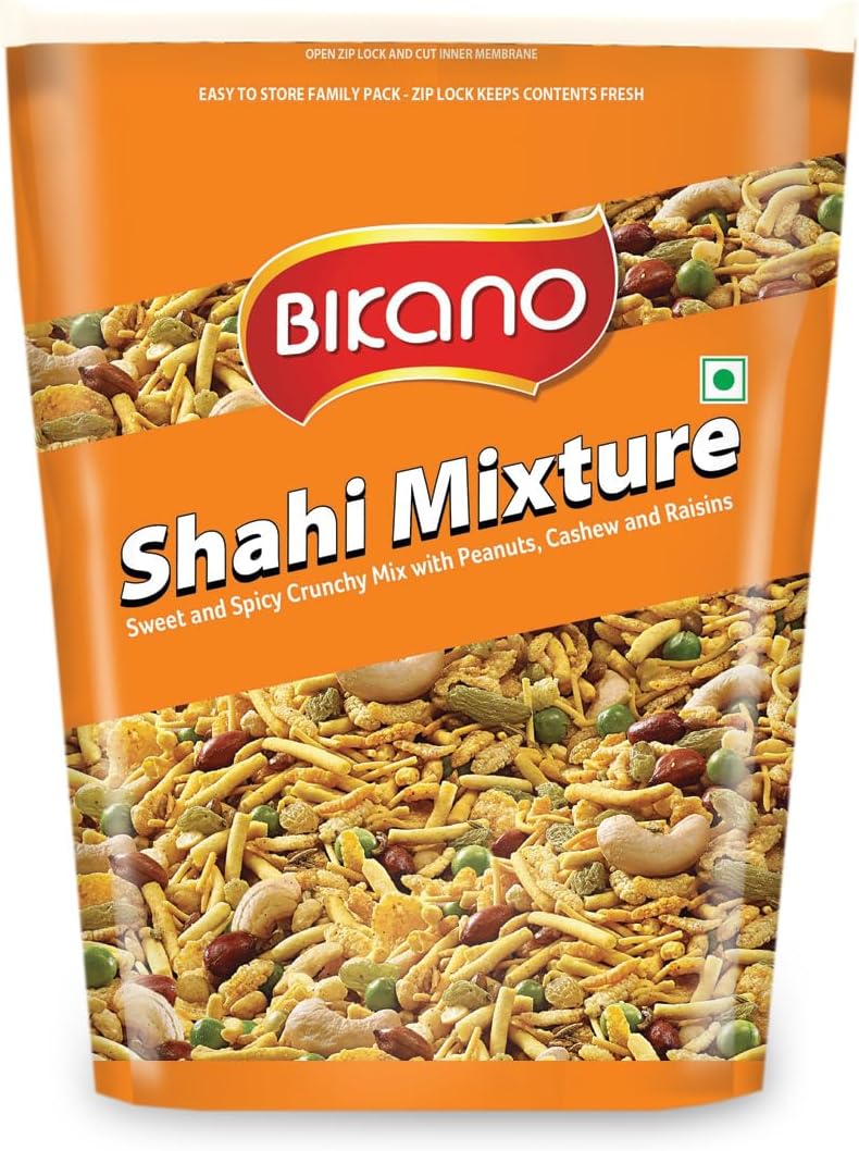 Bikano Shahi Mixture Namkeen| Crunchy Dry Fruits Peas & Peanuts| Crunchy & Tasty, 1000g Pack