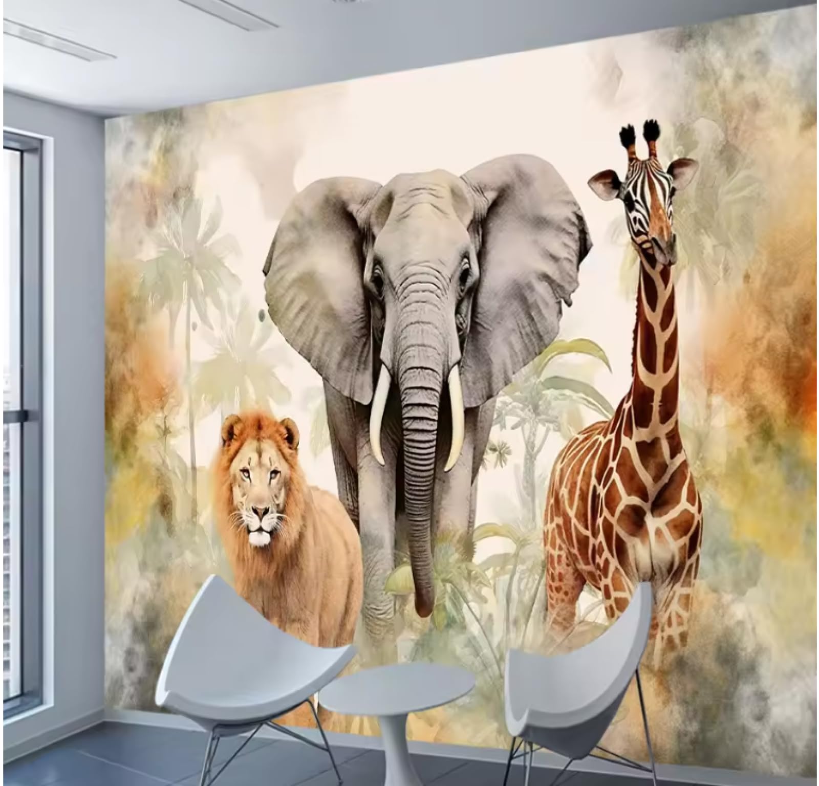 Tapety dekoracja salonu tapety ścienne wystrój domu zwierzęta murale 3D tapeta, 3D, 400 x 280 cm