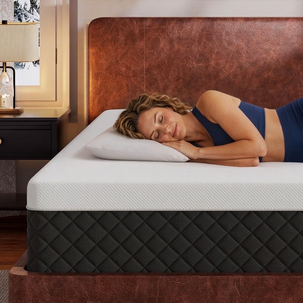 Firm Queen Memory Foam Mattress, 14-Inch Gel Cooling Mattress in a Box –Adaptive Body Support for Back Pain Relief，CertiPUR-US Certified, No Fiberglass, Motion Isolation, 365-Night Trial, 60x80