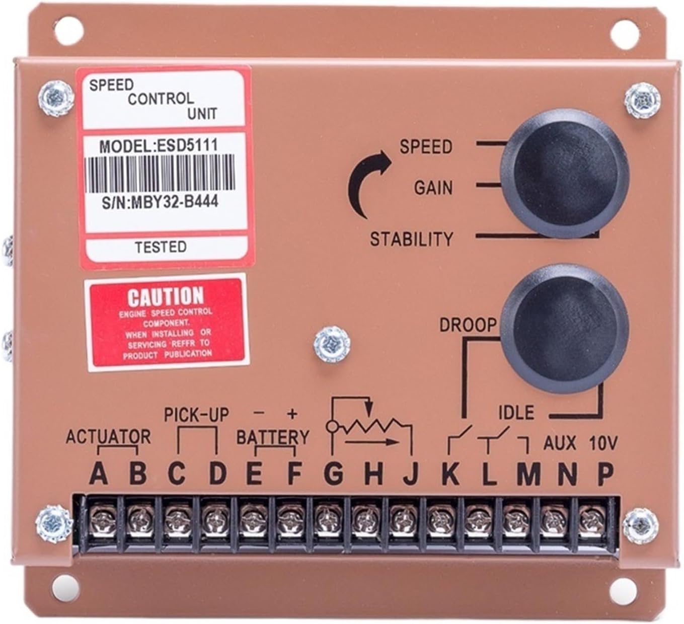 1pcs ESD5111 Speed Control Unit ESD5111 Speed Governor Module Regulator Diesel alternator ESD 5111 Speed Controller