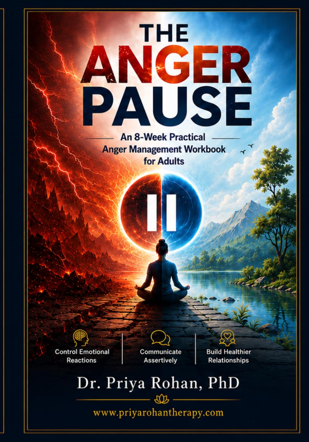 THE ANGER PAUSE: An 8-Week Practical Integrative Anger Management Workbook for Adults to Control Emotional Reactions, Reduce Stress, Communicate Assertively, and Build Healthier Relationships