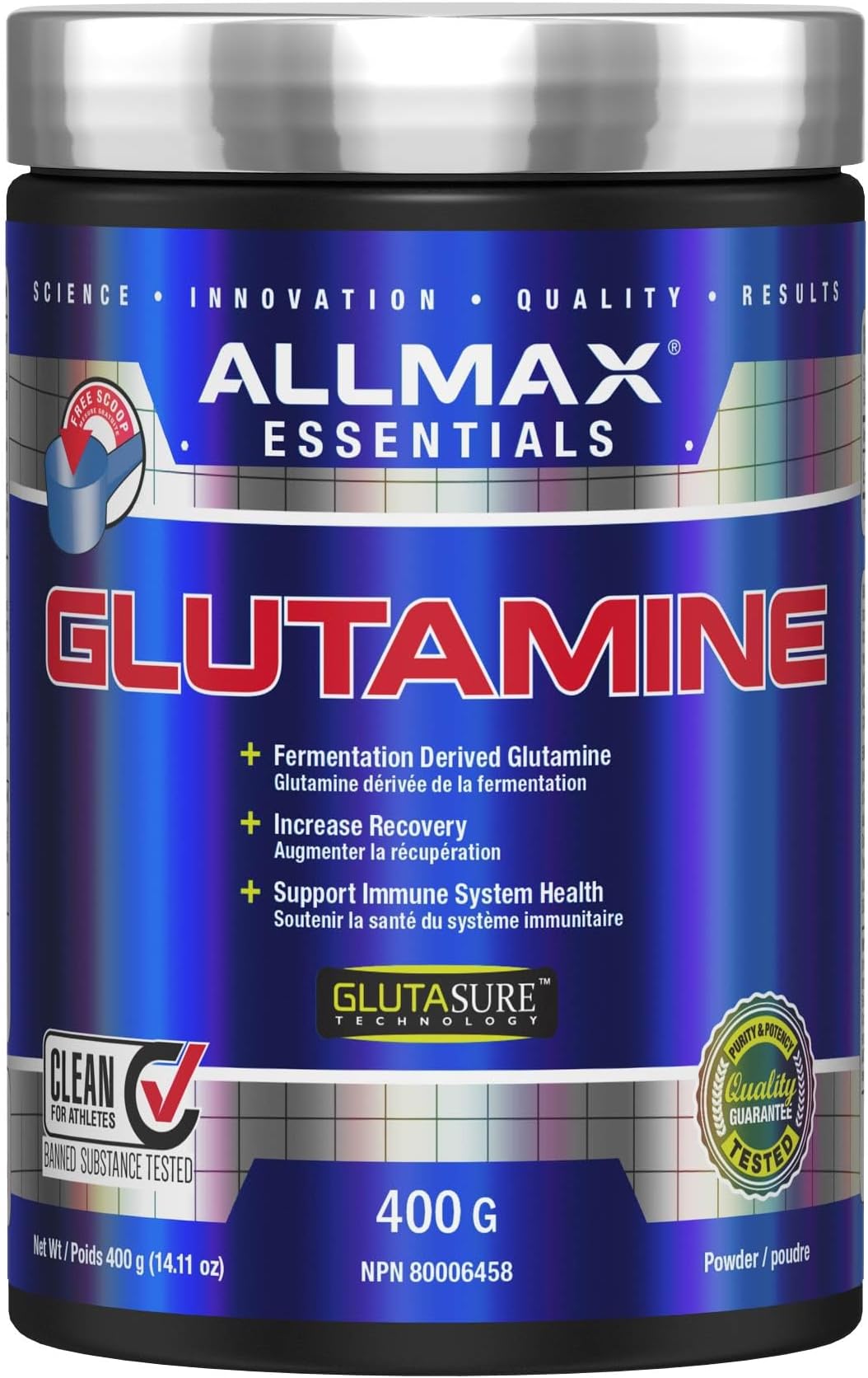 Nutrition 100% Pure Micronized Glutamine, 420ml (400 g)