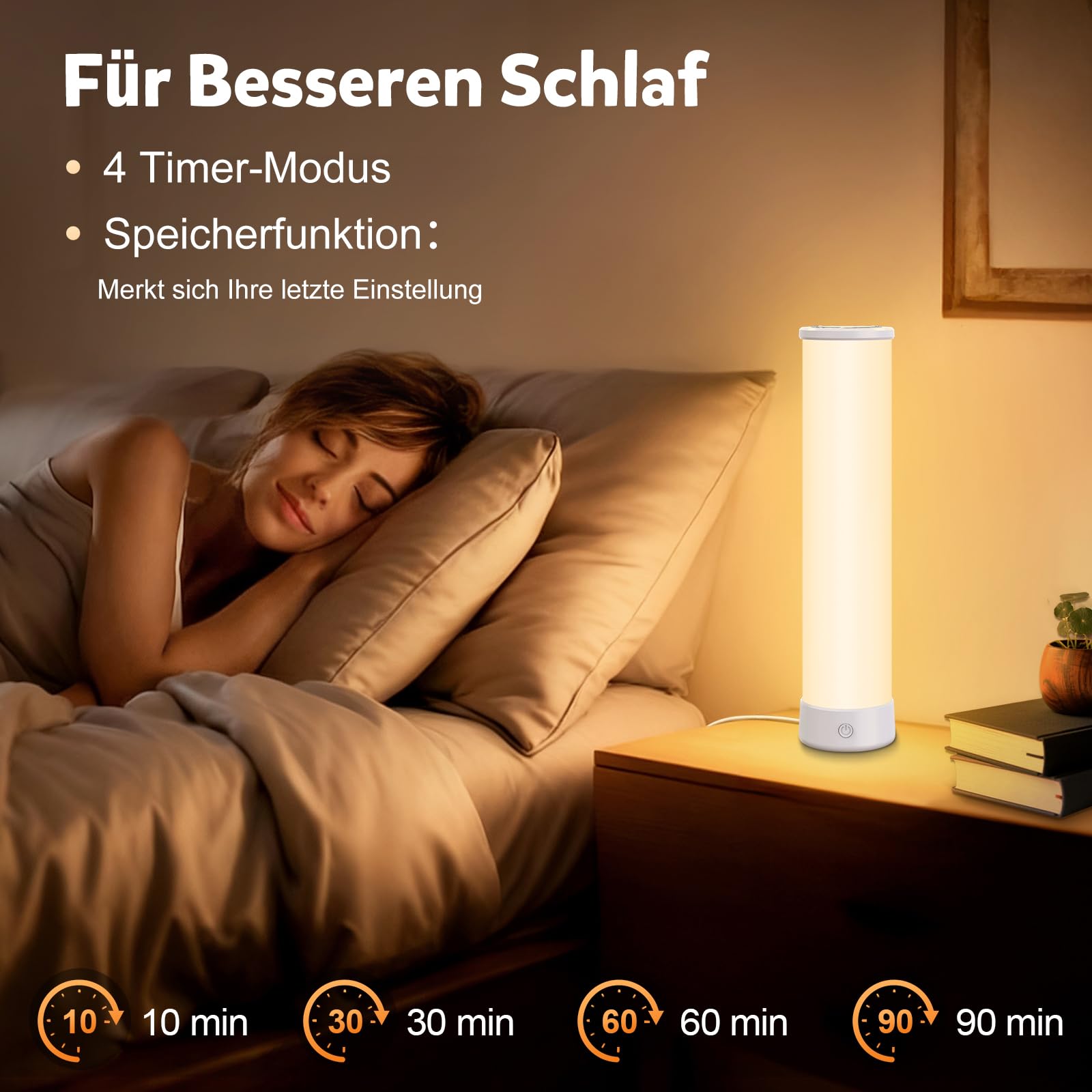 Tageslichtlampe 15.000 Lux Lichttherapielampe 3 Farbtemperaturen stufenlose Helligkeit 4 Timer
