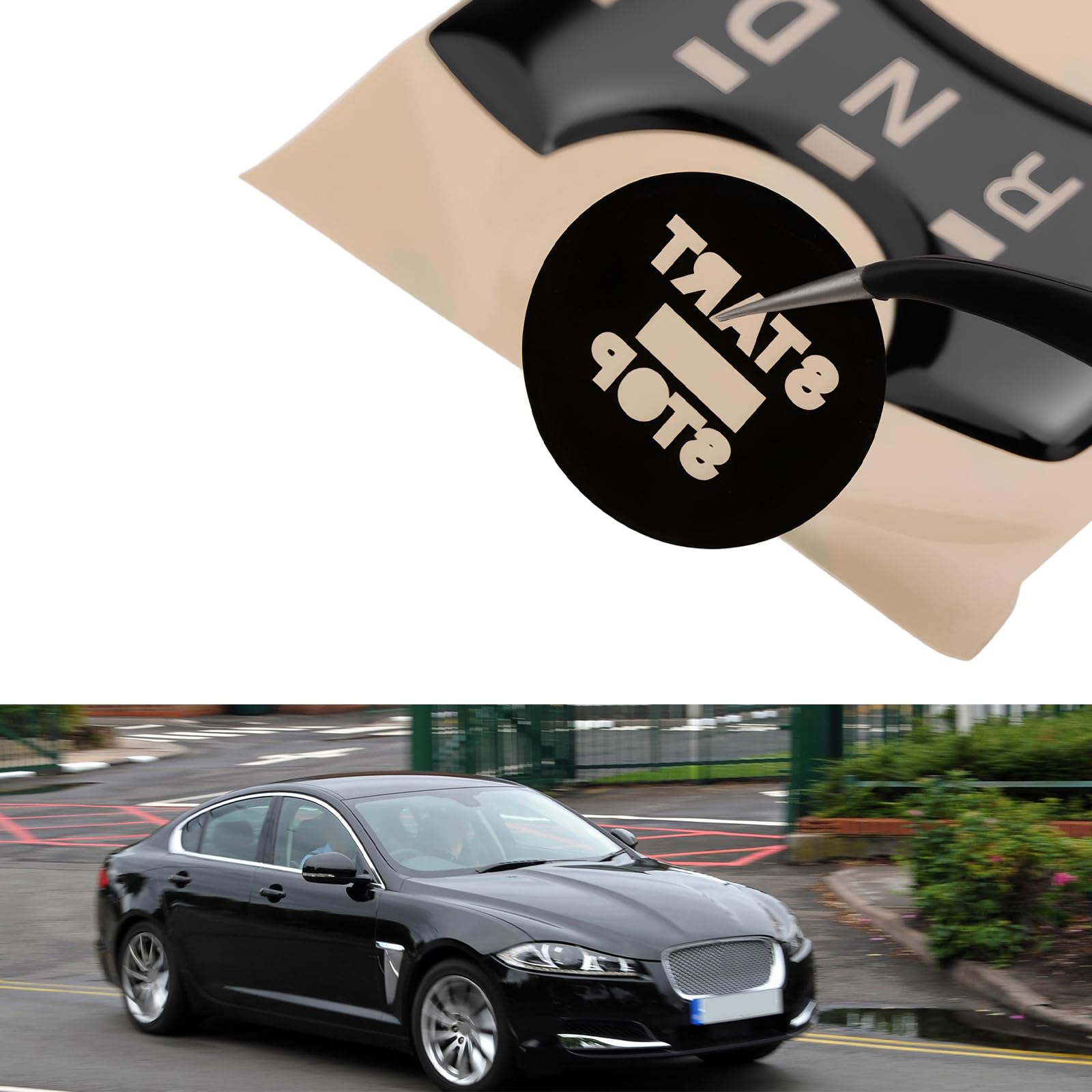 Pegatinas para Botones de Consola de Coche Compatible con Jaguar XF 2012-2015