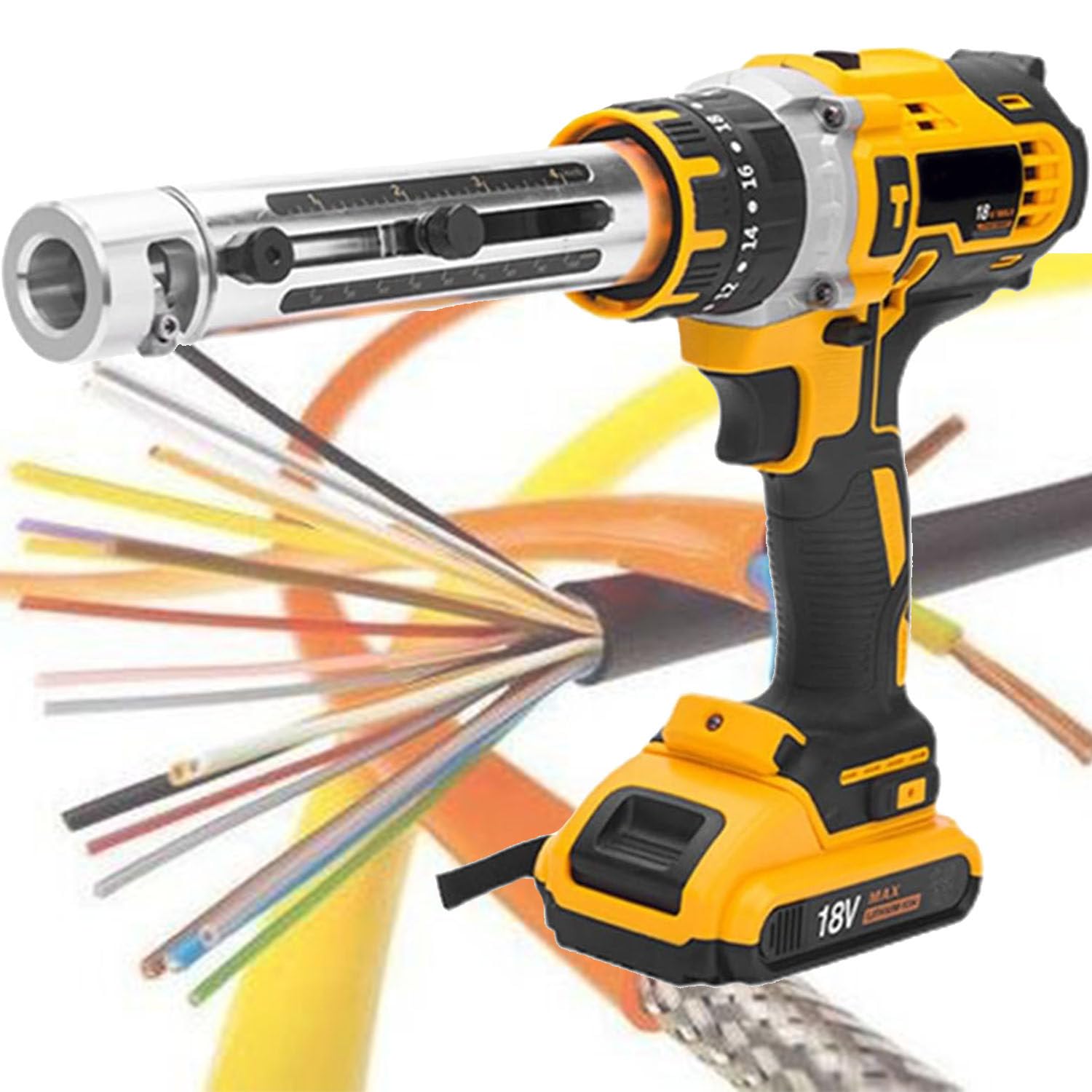 Eiwitany Electric Cable Stripping Machine, Professional Copper Cable Peeling Stripper for Auto Repair and Electromechanical Maintenance Shops