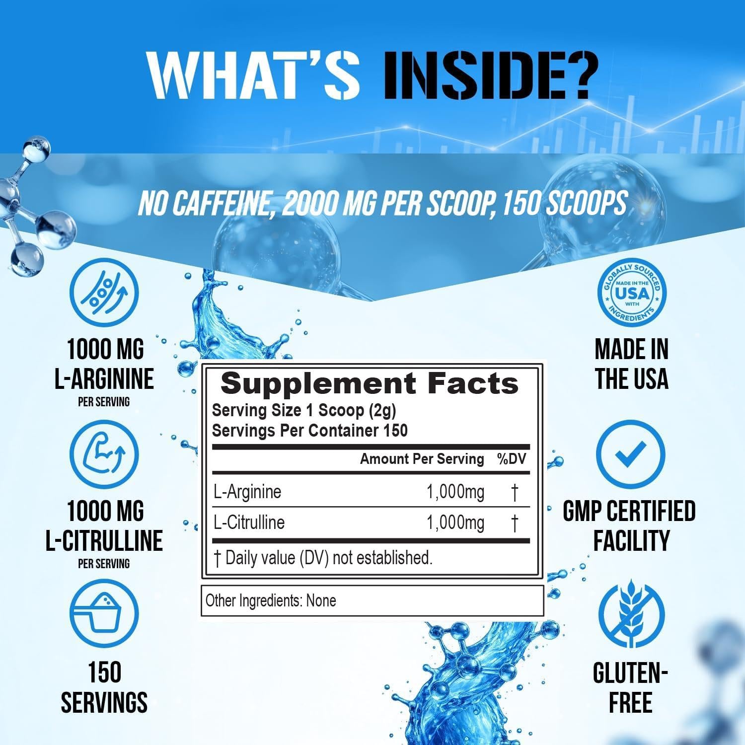 Evlution EVL L-Arginine & L-Citrulline Nitric Oxide Powder - 150 Servings — Amazon image 5