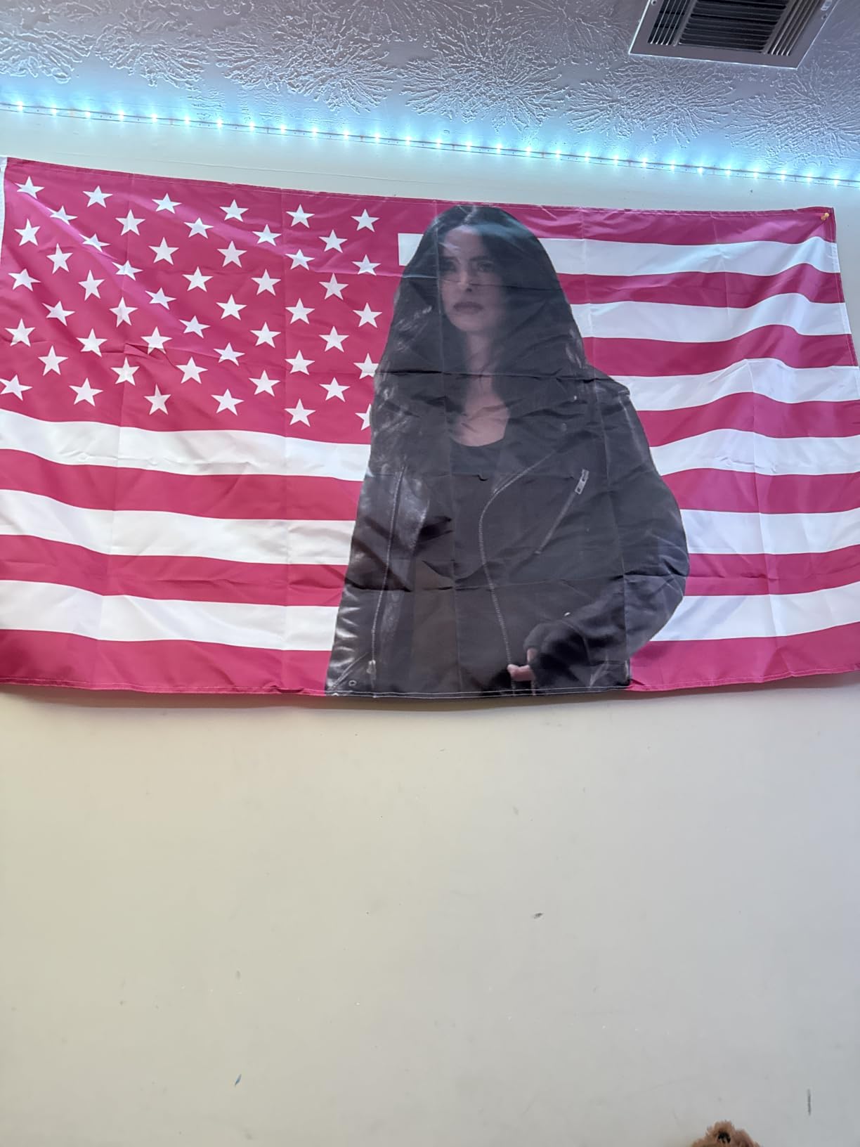 Custom American Tapestry Flag with Picture photo review