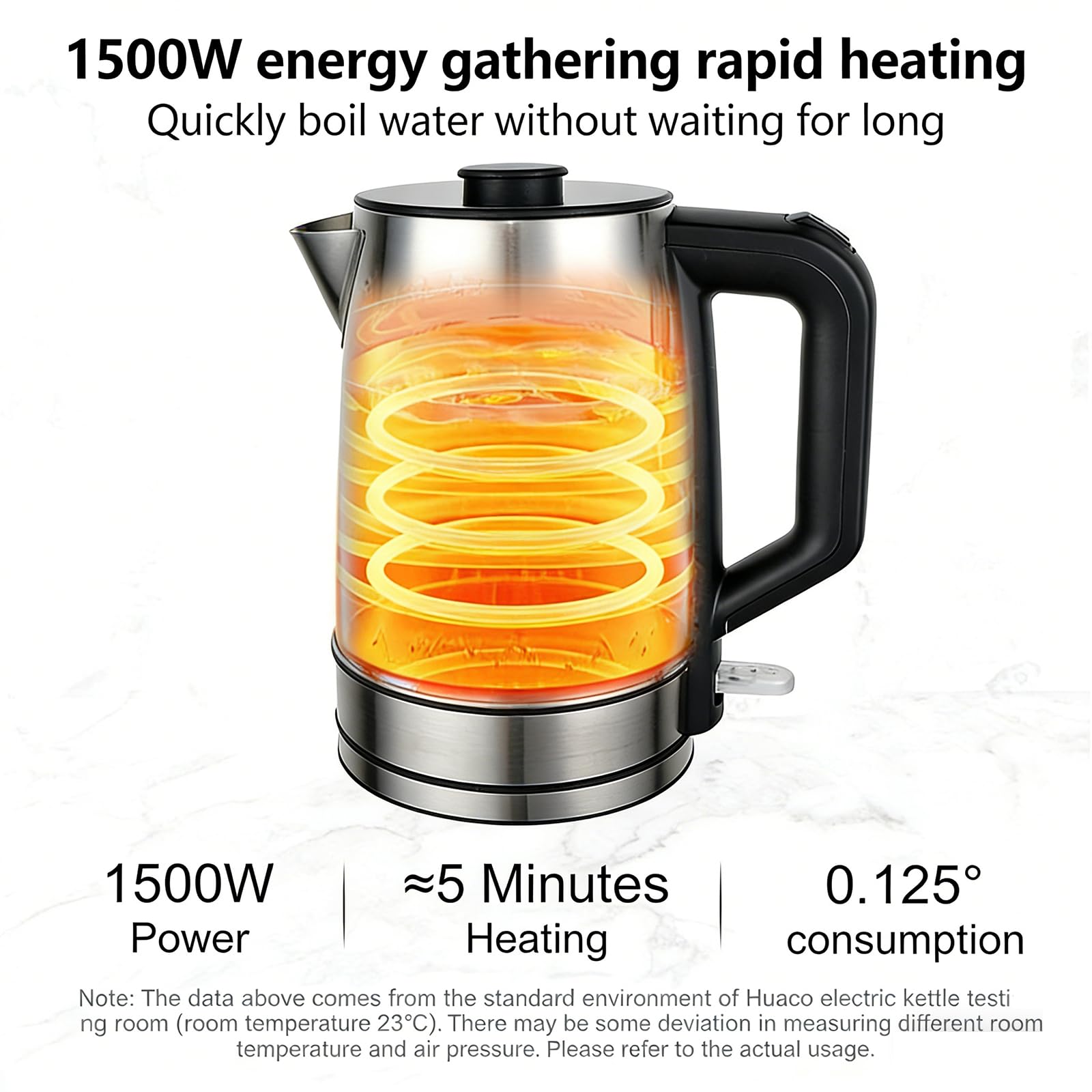 Turecki czajniczek elektryczny 2 l + 1,8 l, inteligentny zaparzacz do herbaty ze stali nierdzewnej, korpus obrotowy 360°, utrzymuje ciepło w temperaturze od 85 do 95°C, z filtrem do herbaty