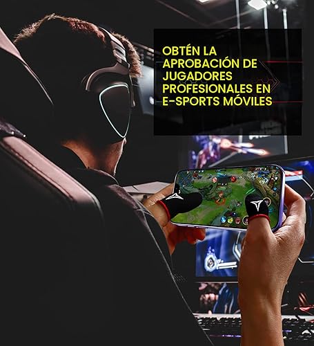 Miniatura 6 de 6 paquetes de fundas para dedos para juegos de teléfono móvil, fundas para dedos Nuozme compatibles con todos los dispositivos táctiles, nanofibras
