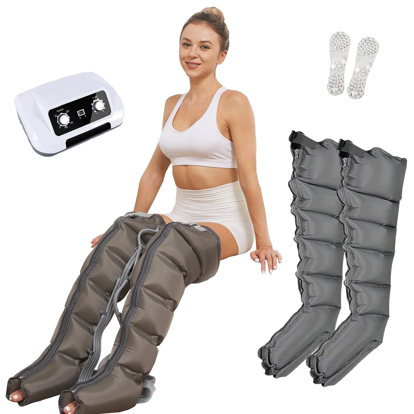 SXSLTSA Lymphatic Drainage Massager, Lymphatic Drainage Massager Legs, Pressotherapy and Lymphatic Drainage, Foot and Calf Massager