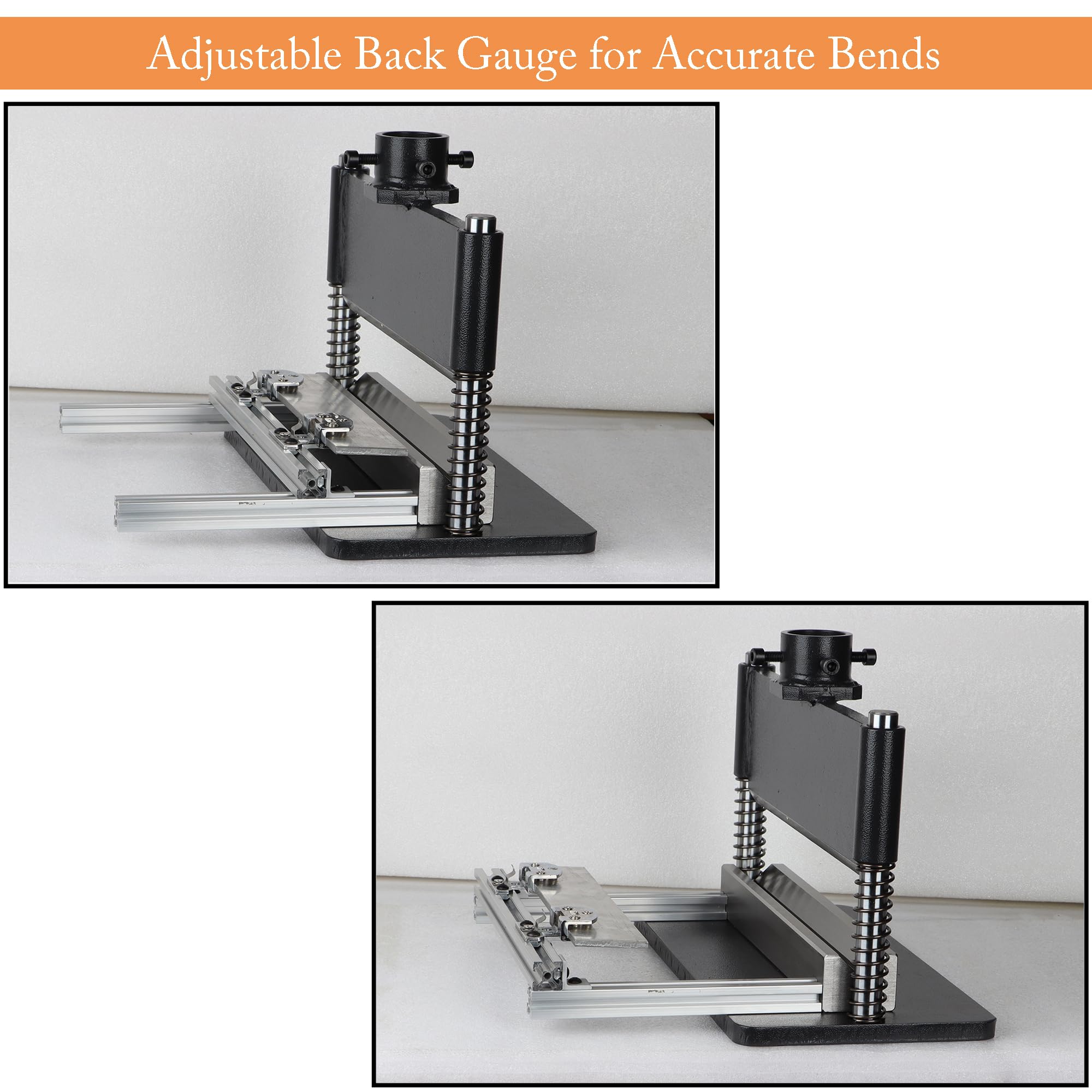 Abkantpresse für 12-20 Tonnen Hydraulik, mit einstellbarem Rückenmaß für genaue Biegungen, Volumenläufe, Flachstahl, maximale Biegelänge: 30,5 cm, Dicke 3/16 Zoll