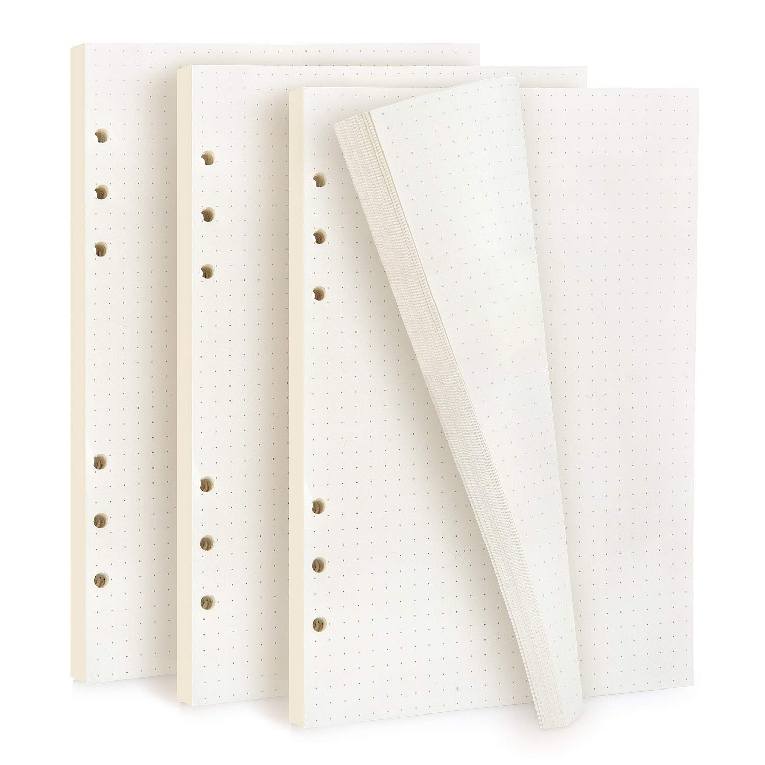 OVISEEN navulbaar navulpapier, 135 vellen, A5-papier, 6 gaten, navulbaar navulpapier, navulpapier voor notitieboek, dagboek, schets, schilderen (3