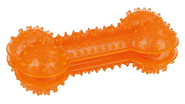 KERBL Pet Hueso ToyFastic rellenable, Naranja 18 x 8 x 6 cm