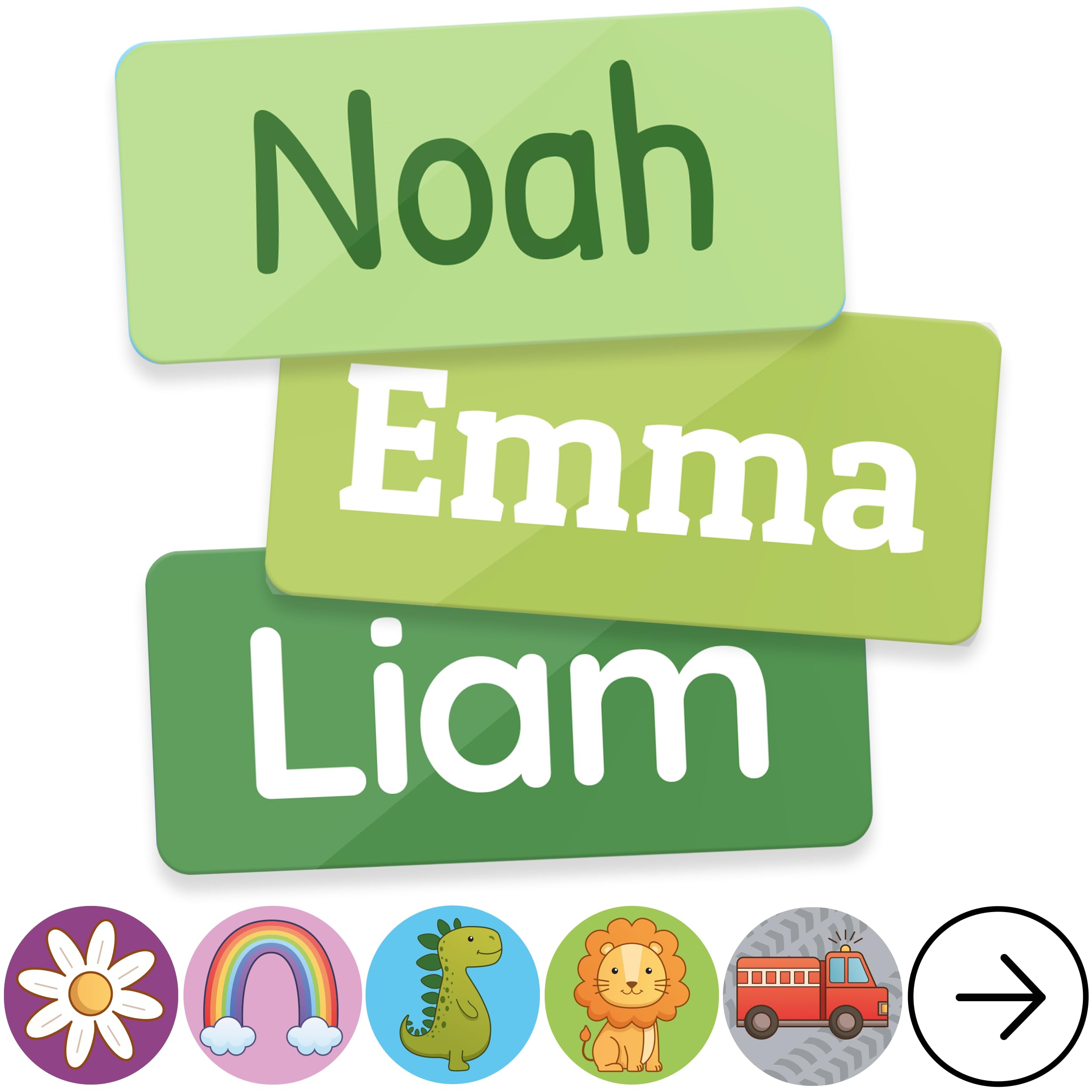 TagBuddy® Personalized Daycare Name Labels for Kids [70pcs] - Waterproof Name Stickers for School, Baby Bottles & Clothing - Custom Name Stickers -